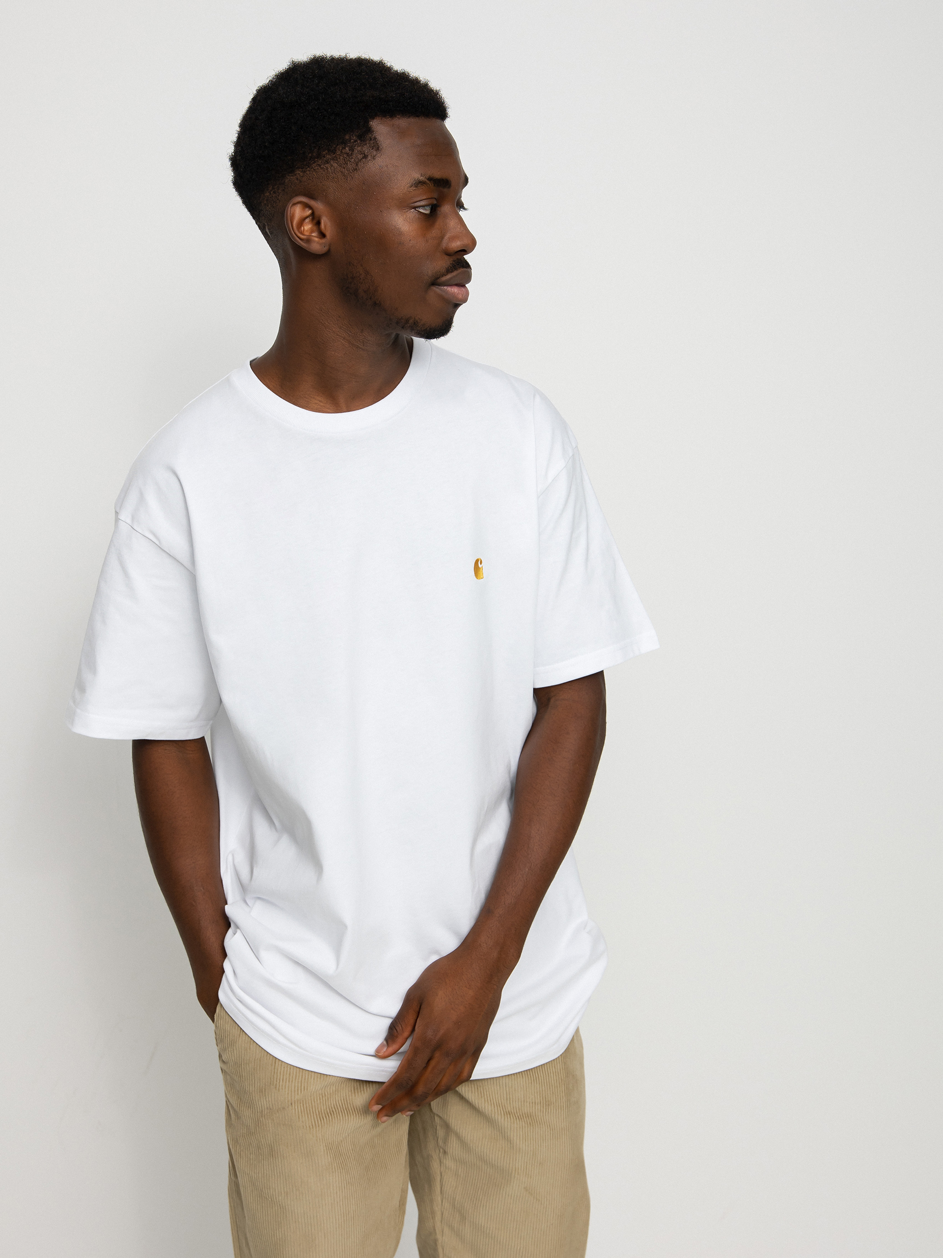 Carhartt WIP Chase T-shirt (white/gold)