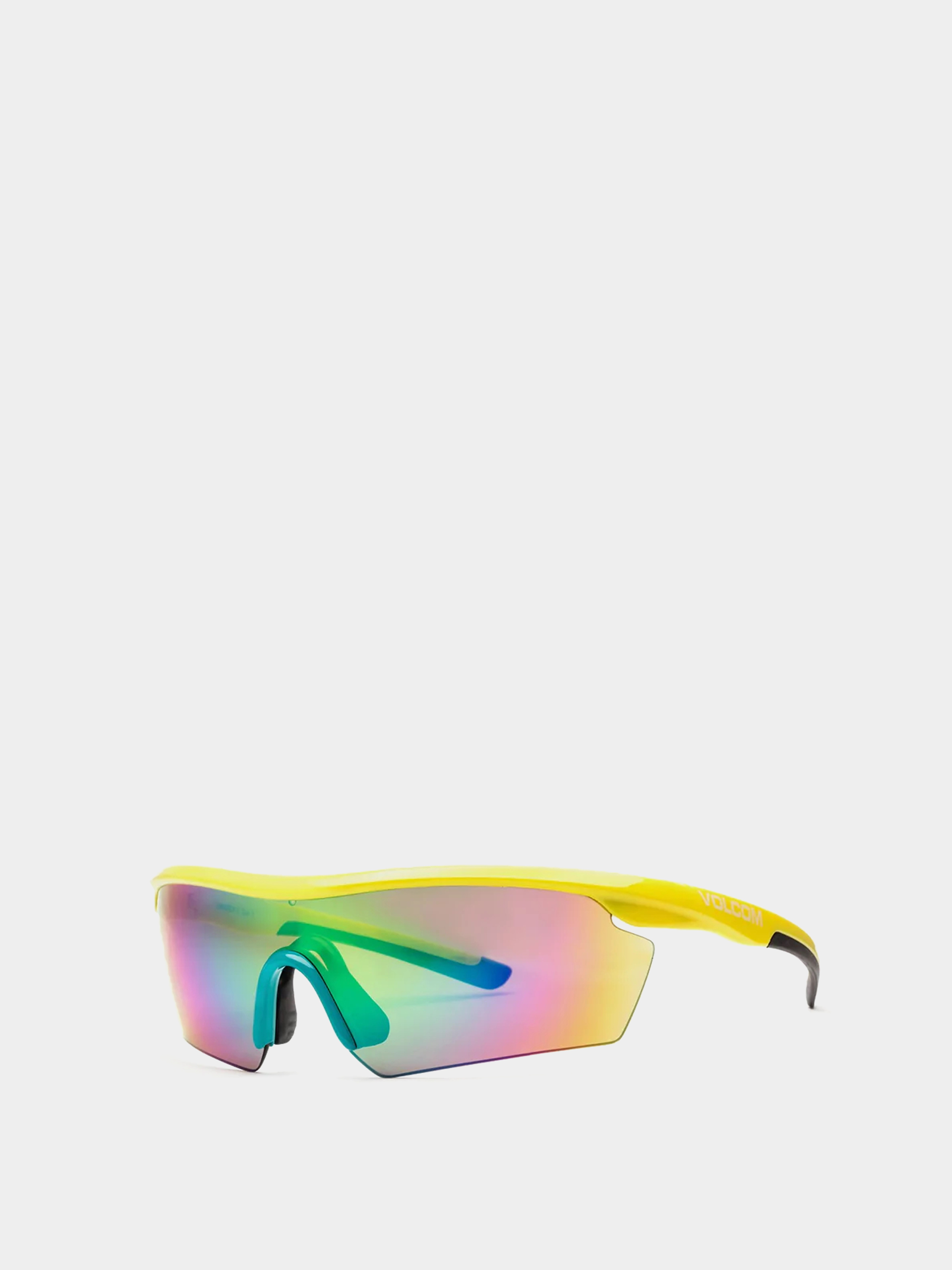 Volcom Download Sunglasses (gls ylw/aq/rbw mirror)
