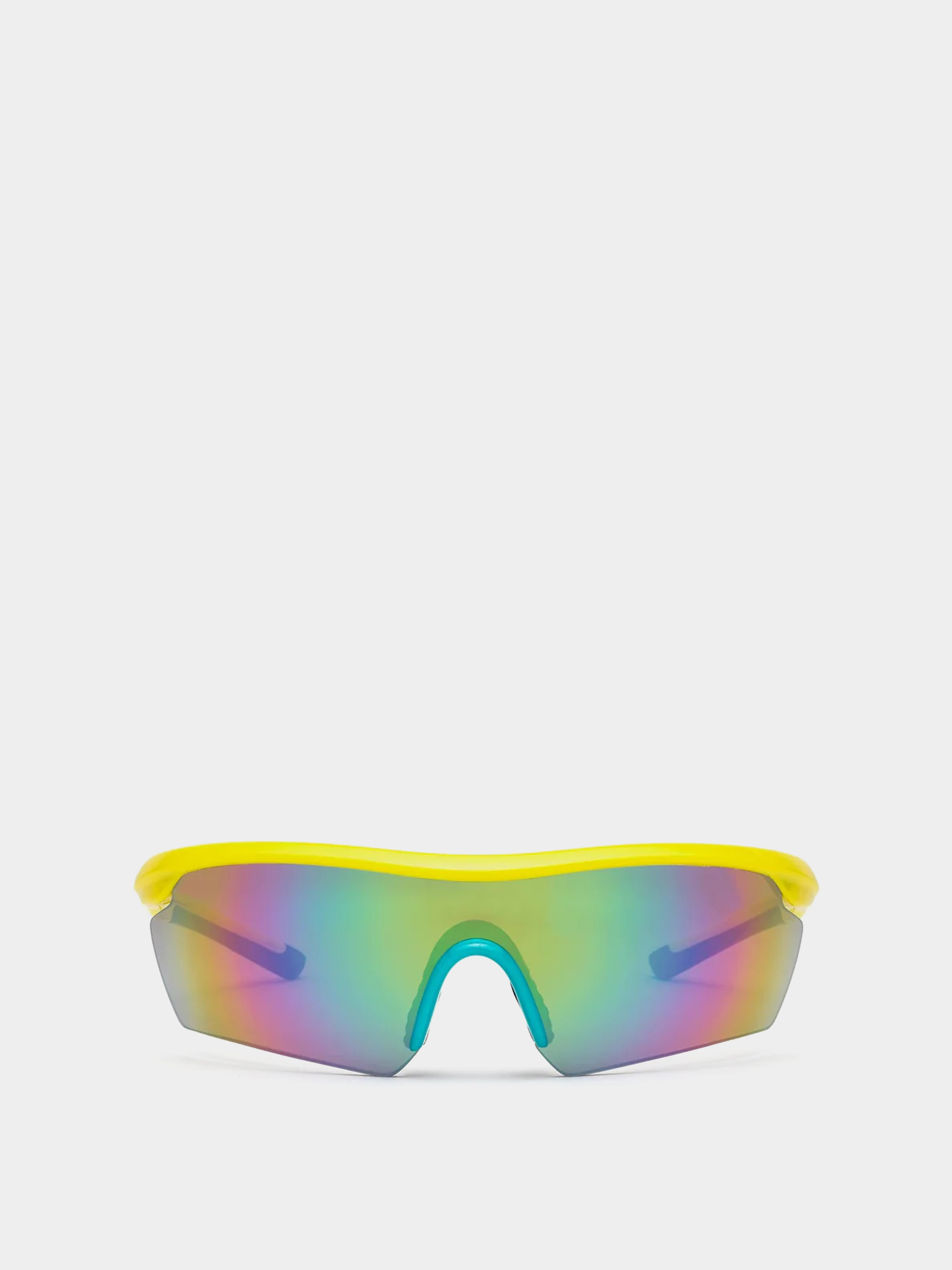 Volcom Download Sunglasses (gls ylw/aq/rbw mirror)