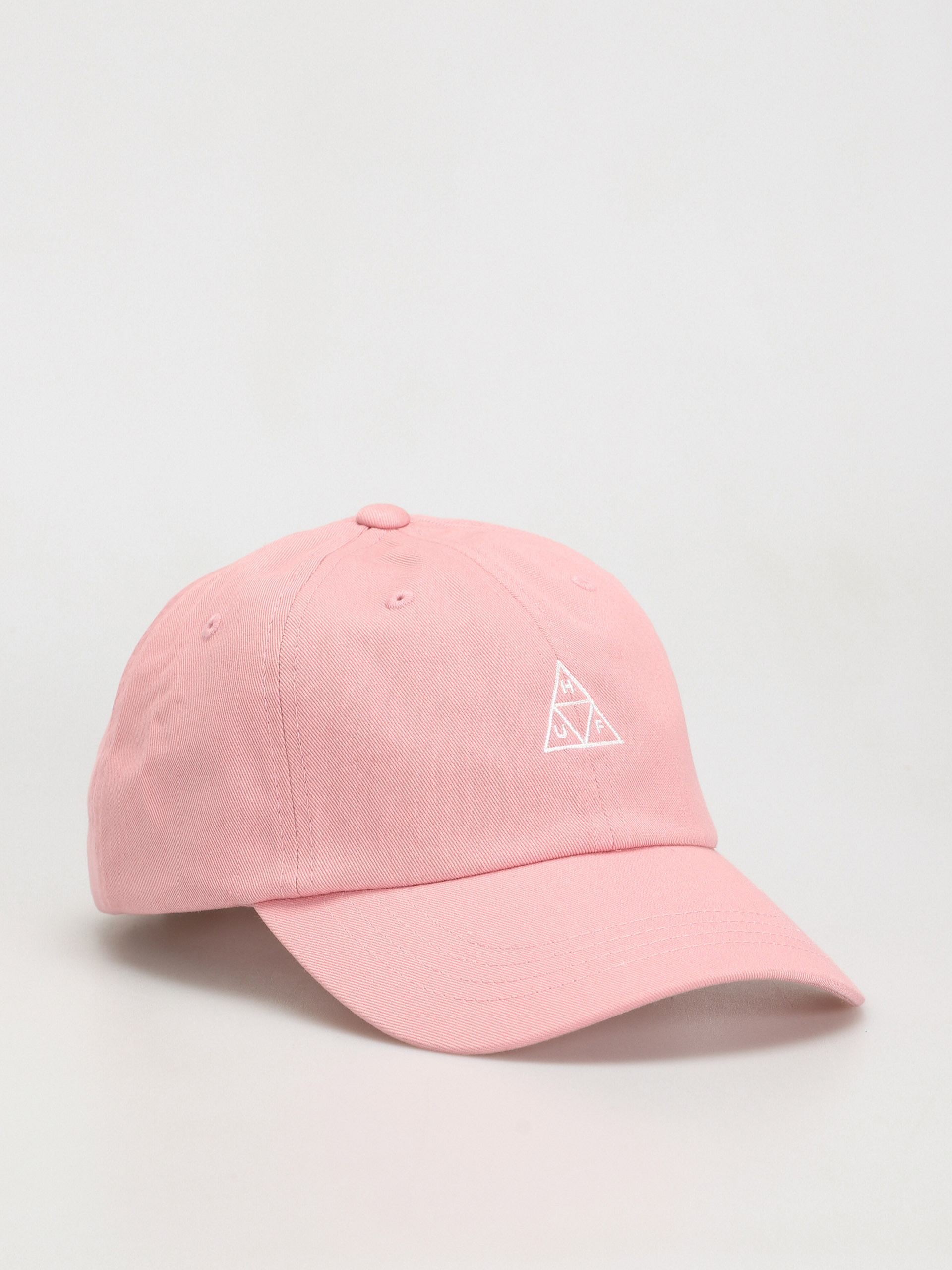 HUF Essentials Triple Triangle Logo CV 6 Panel Cap (coral pink)