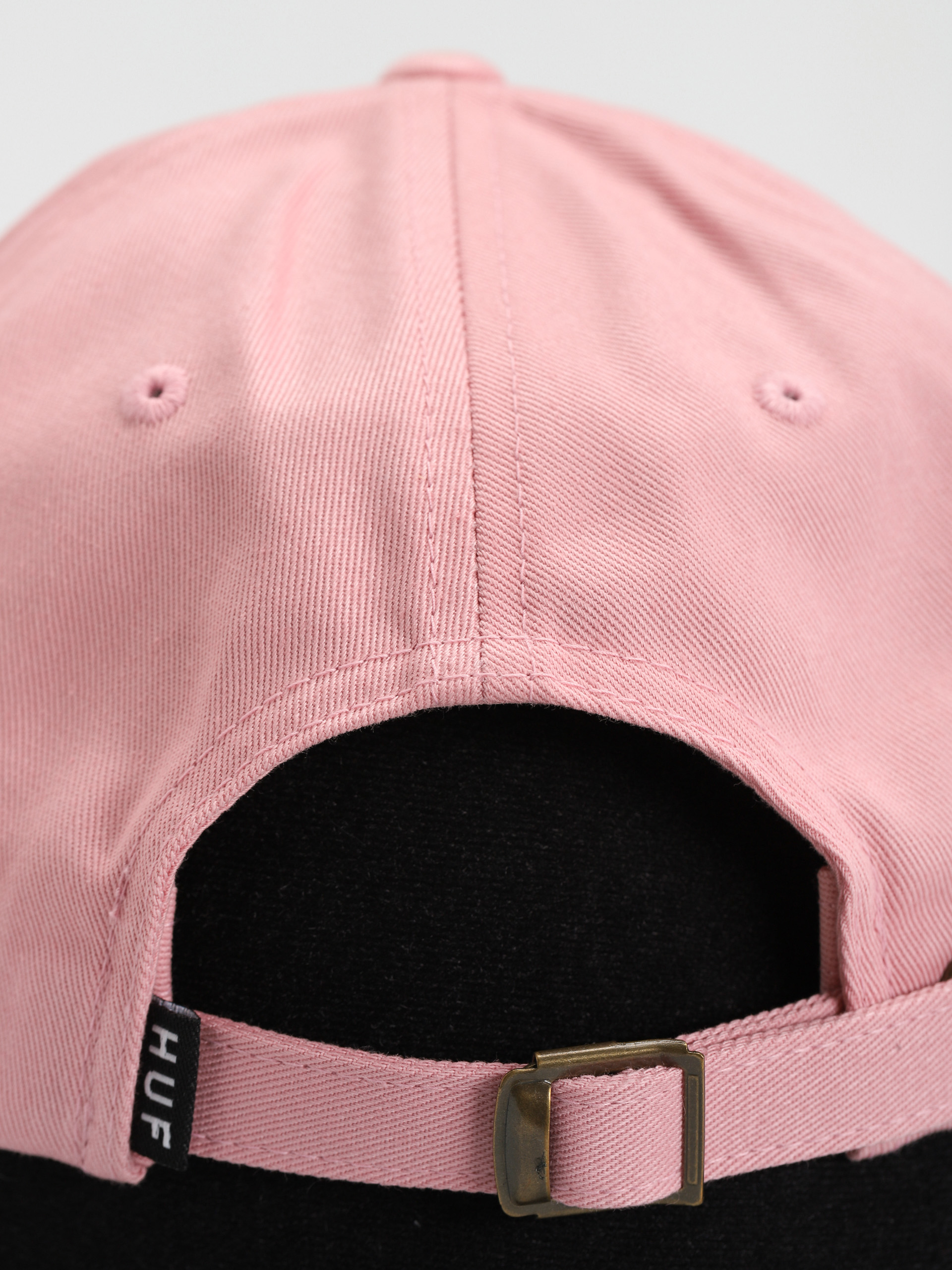 HUF Essentials Triple Triangle Logo CV 6 Panel Cap (coral pink)