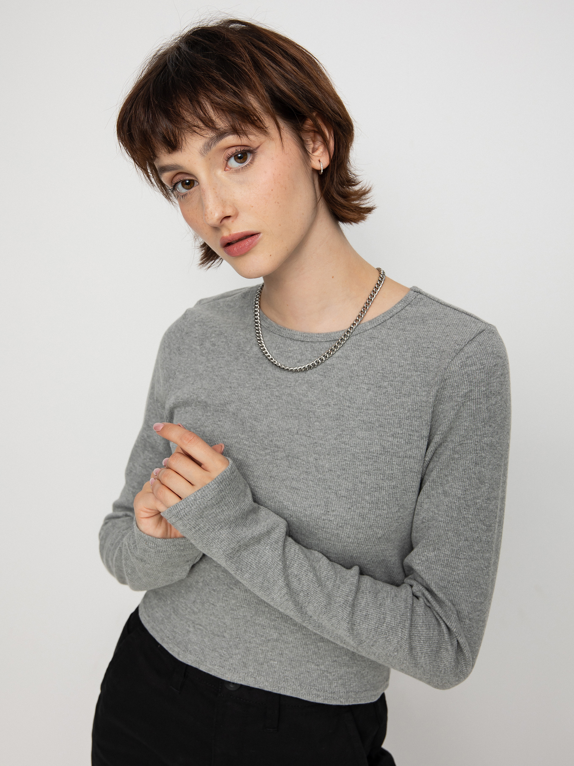 Vans Armanto Ls Knit Longsleeve Wmn (lizzie armanto grey heather)