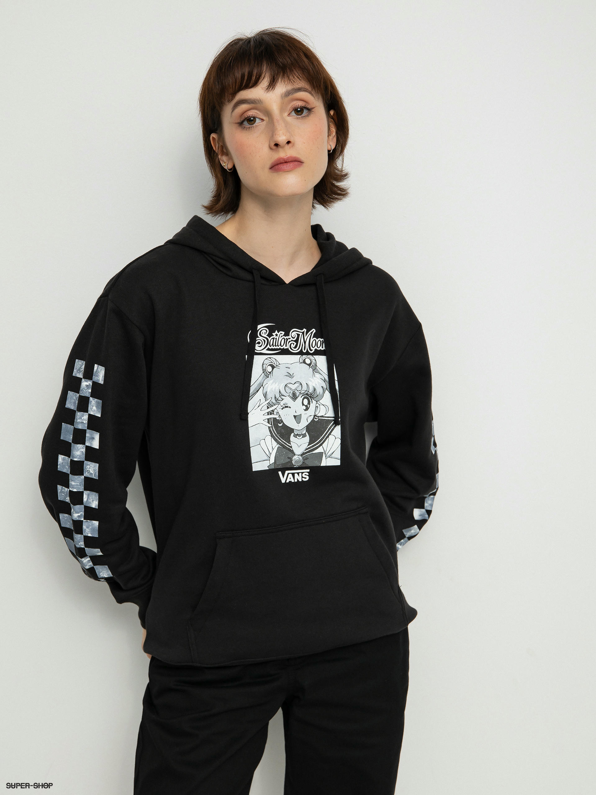 Sailor moon hoodie discount black