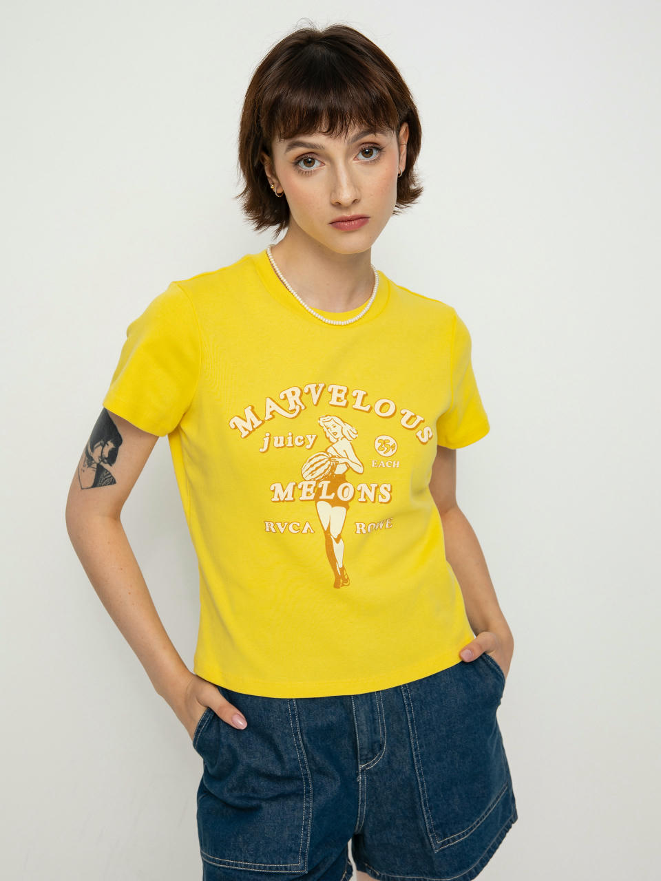 RVCA Marvelous Melons T-shirt Wmn (yellow fade)