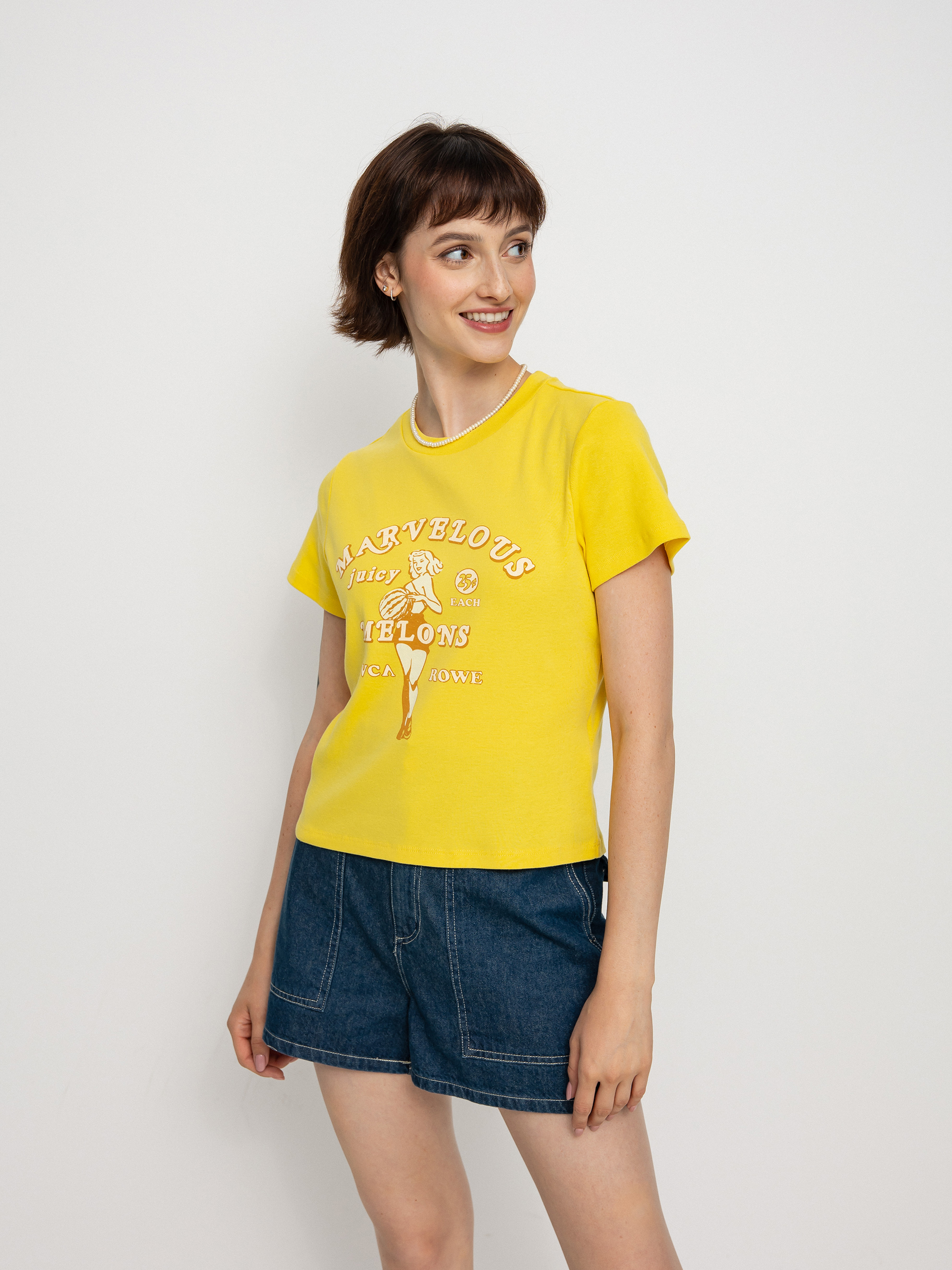 RVCA Marvelous Melons T-shirt Wmn (yellow fade)