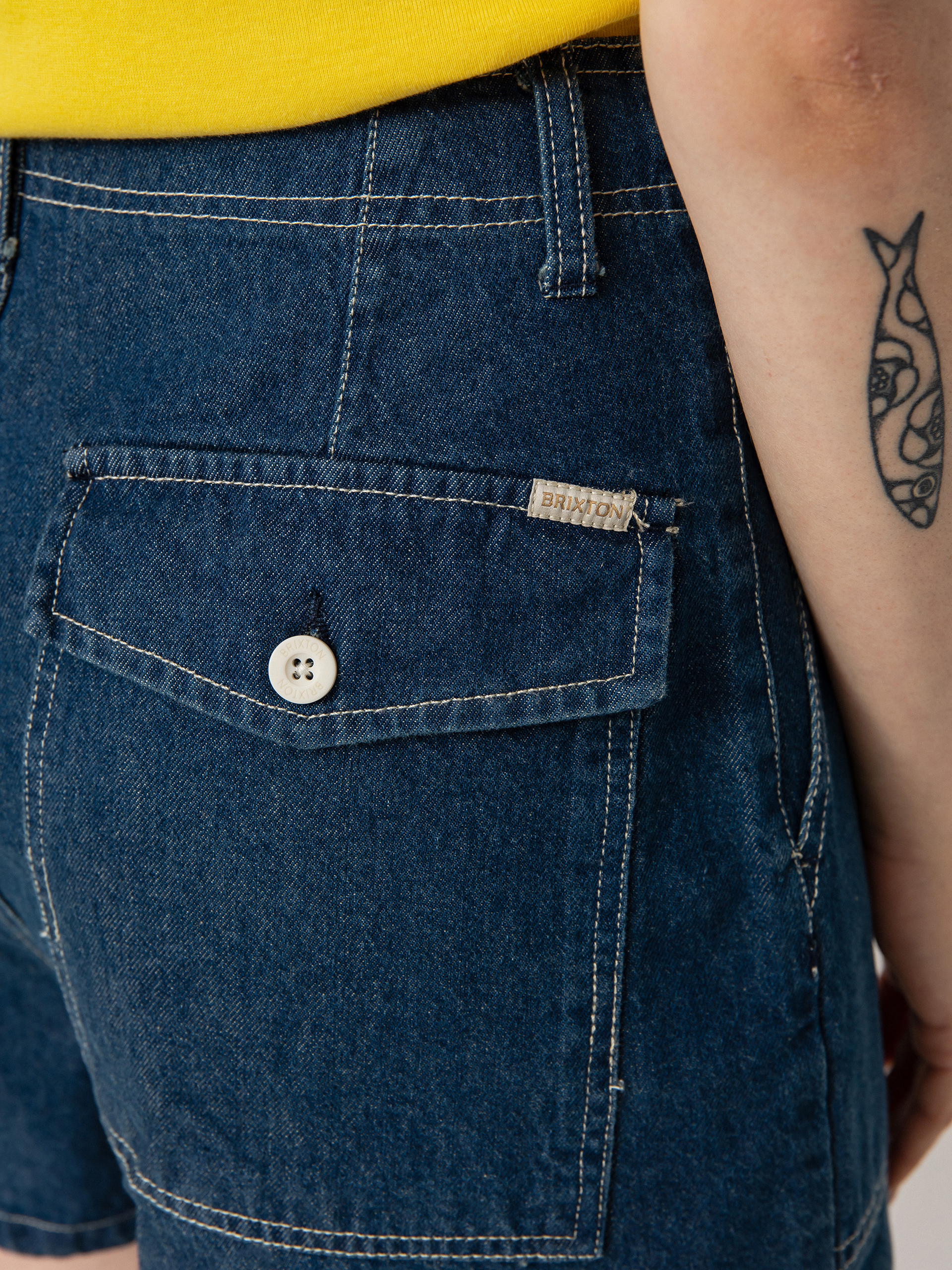 Brixton Vancouver Shorts Wmn (indigo rinse)