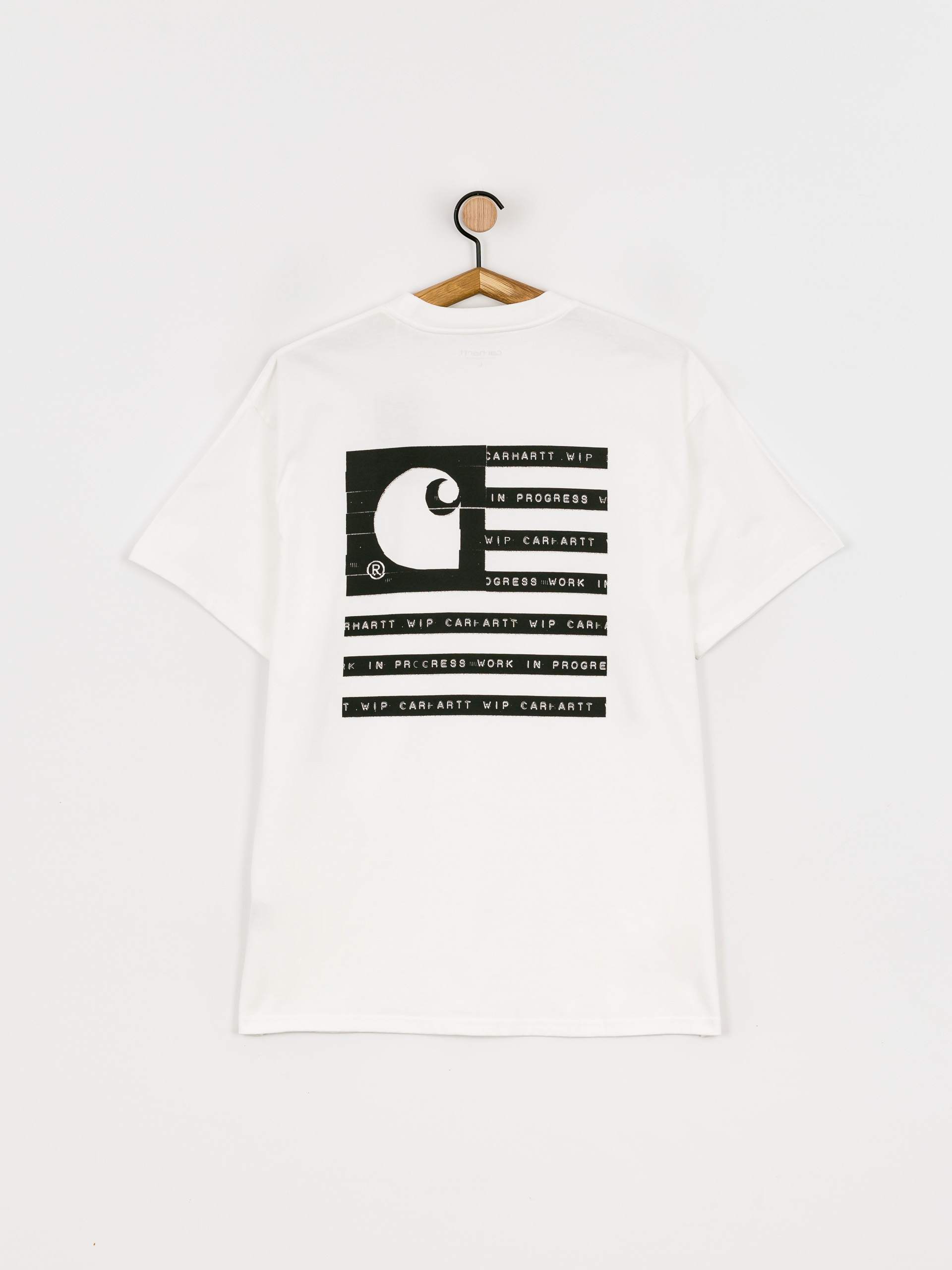Carhartt WIP Label State Flag T-shirt (white/black)
