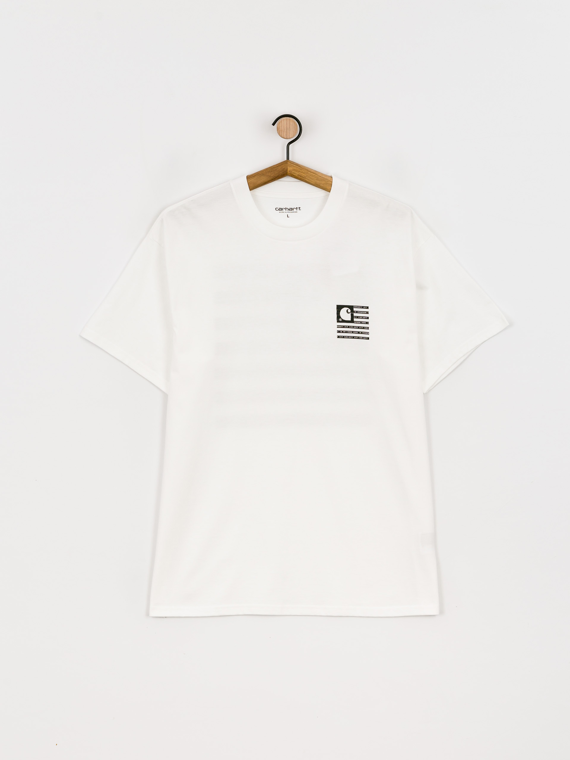 Carhartt WIP Label State Flag T-shirt (white/black)