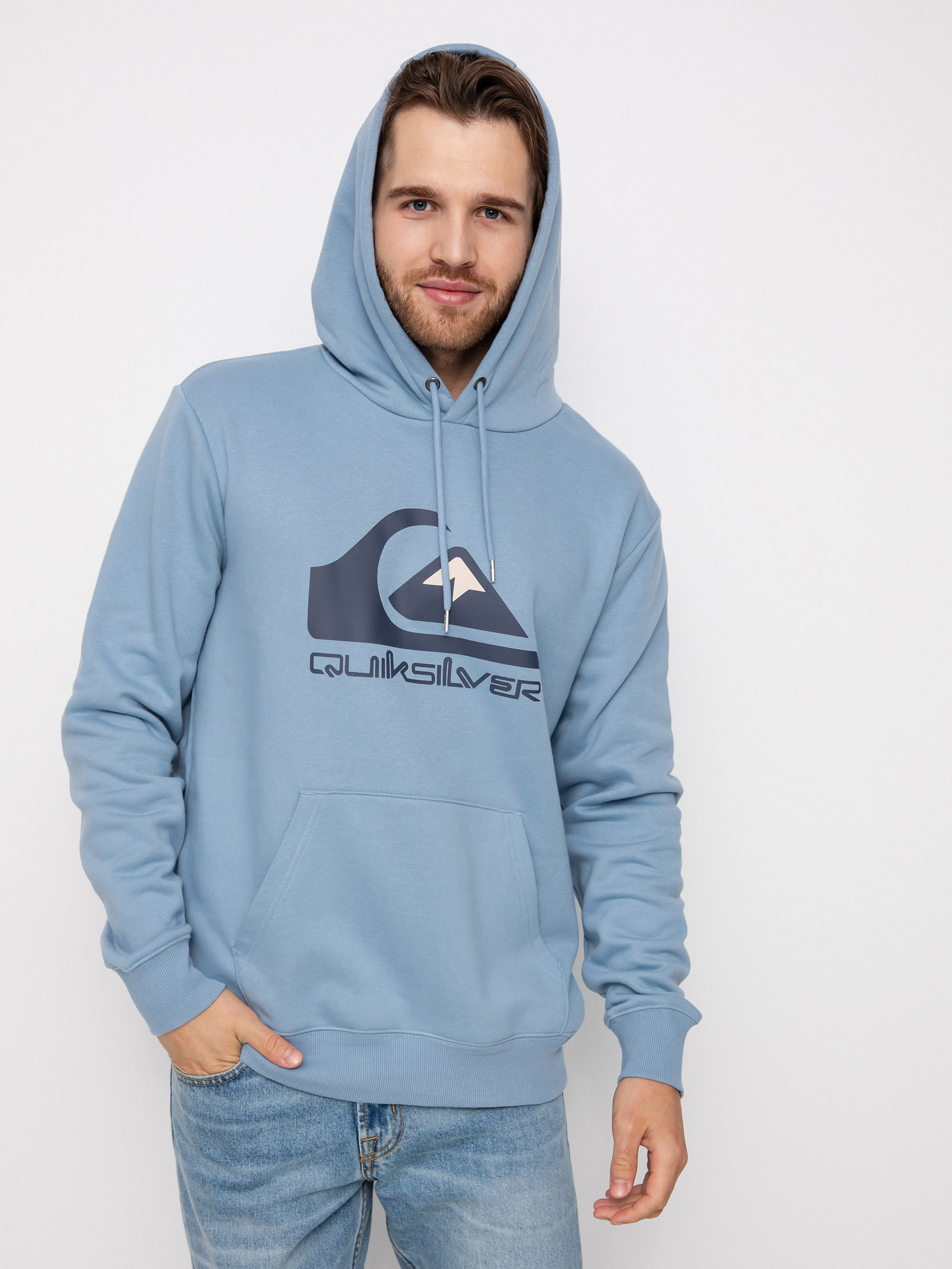 Quiksilver Big Logo HD Hoodie (ashley blue)