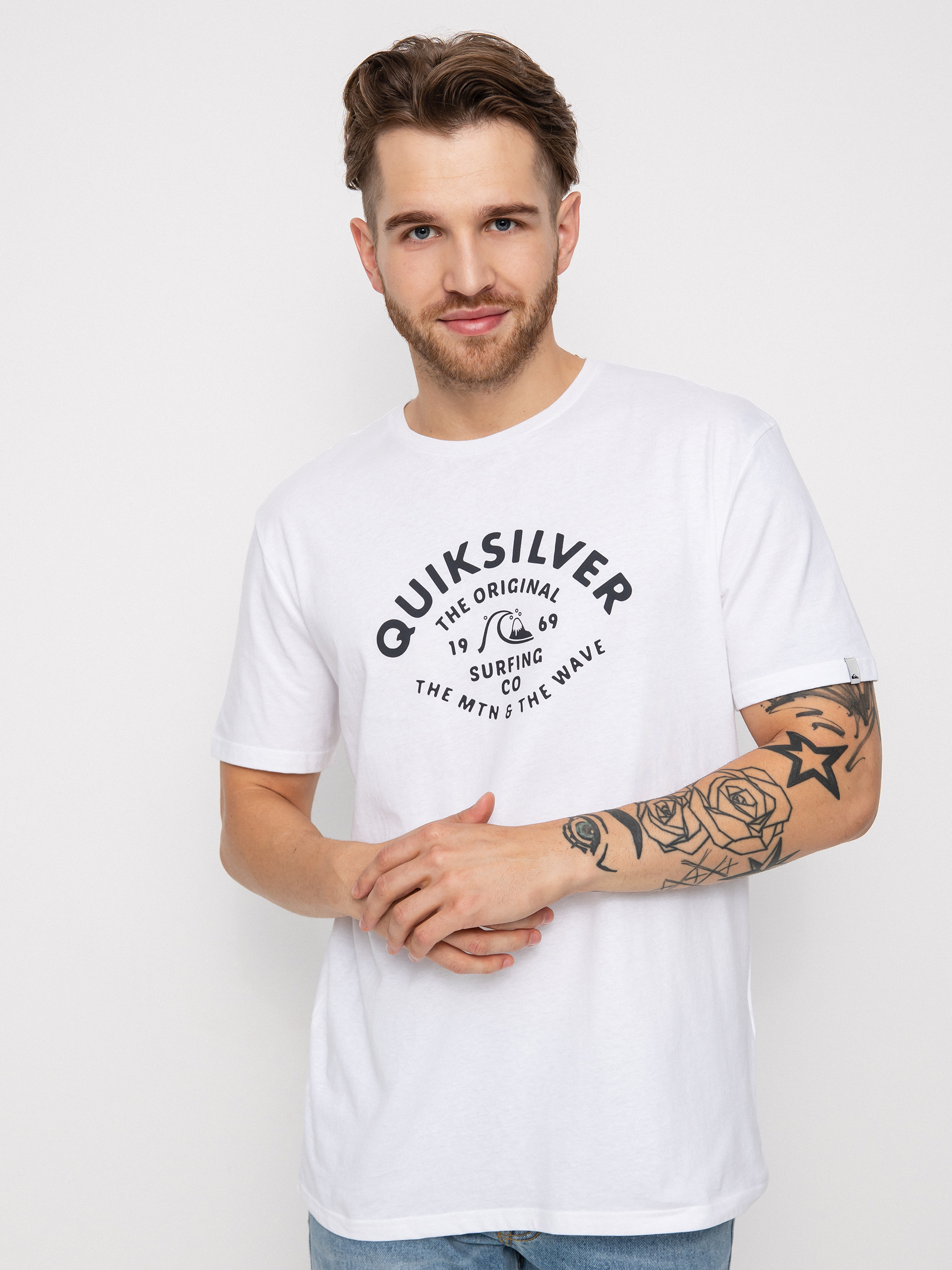 Quiksilver Script Talk Front T-shirt (white)