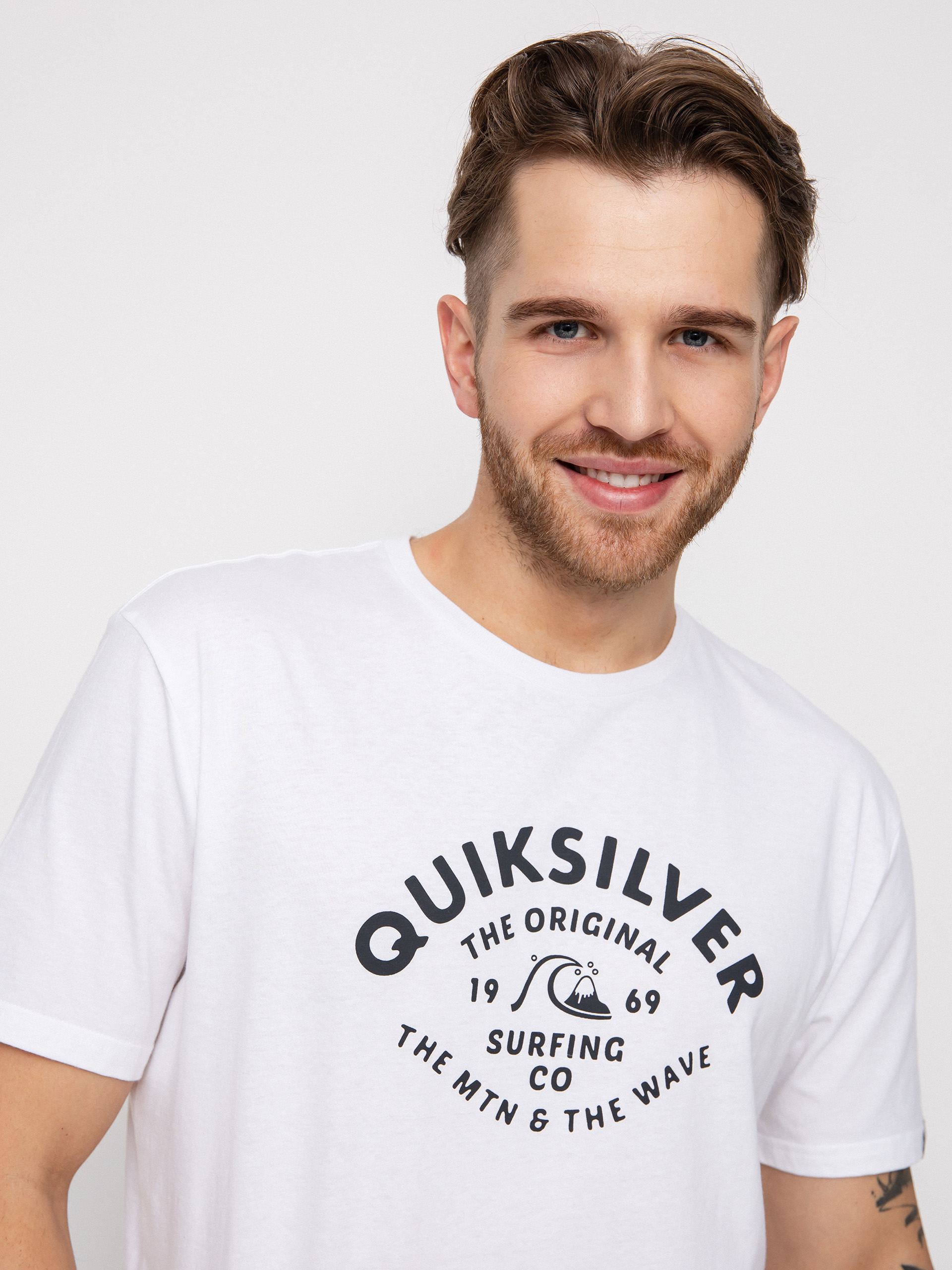 Quiksilver Script Talk Front T-shirt (white)