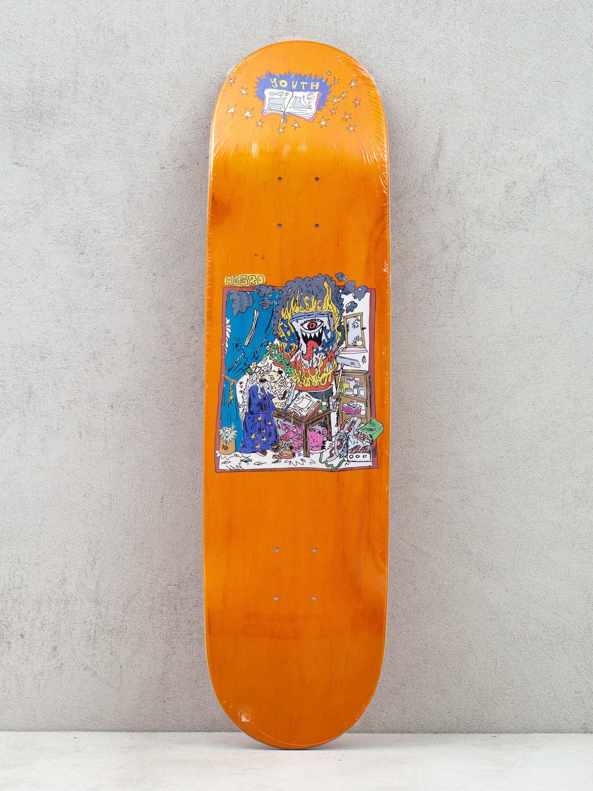 Youth Skateboards Wizard Deck (orange)