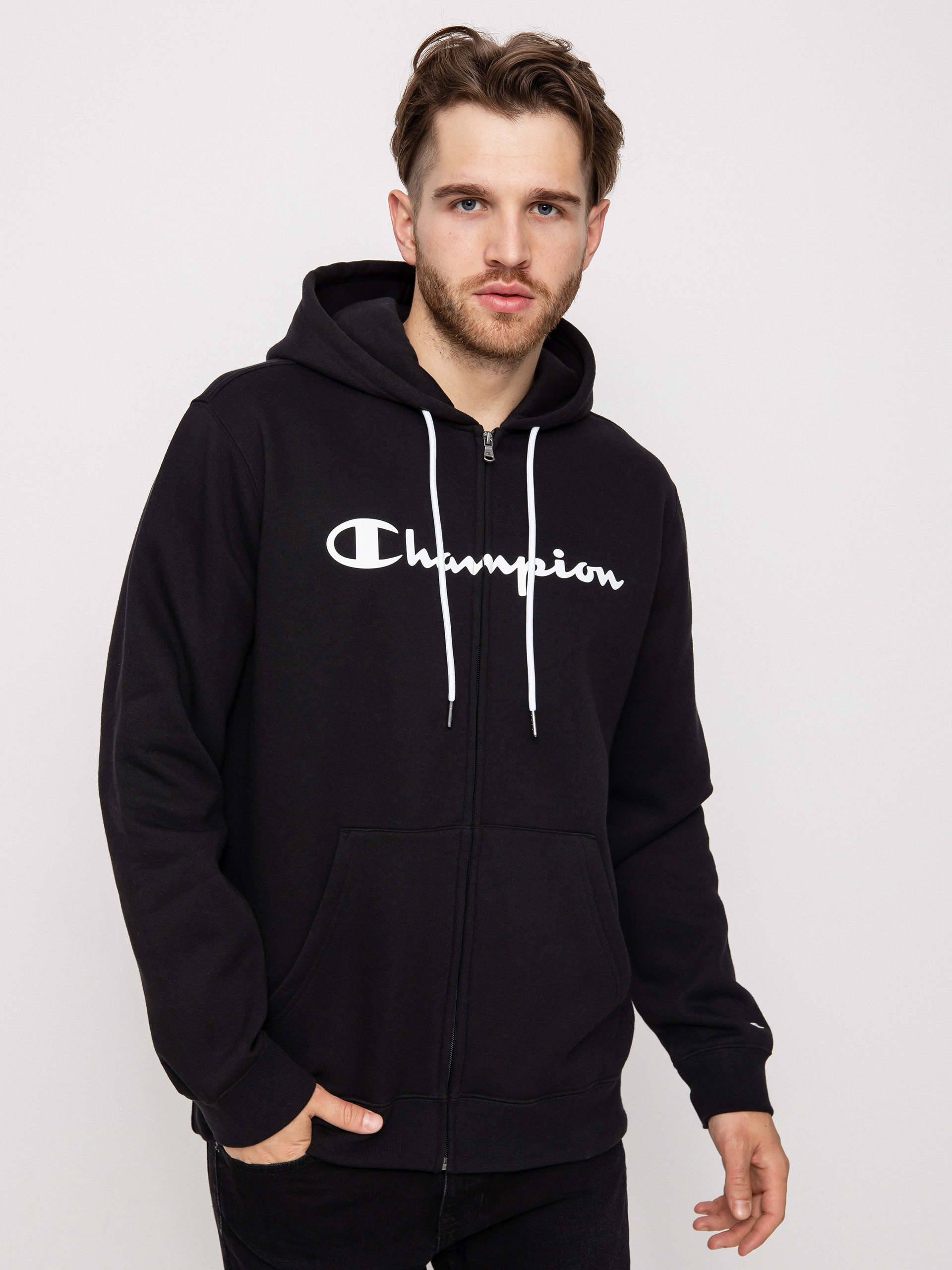 Champion Legacy Hooded Full Zip Sweatshirt 217929 ZHD Hoodie (nbk)