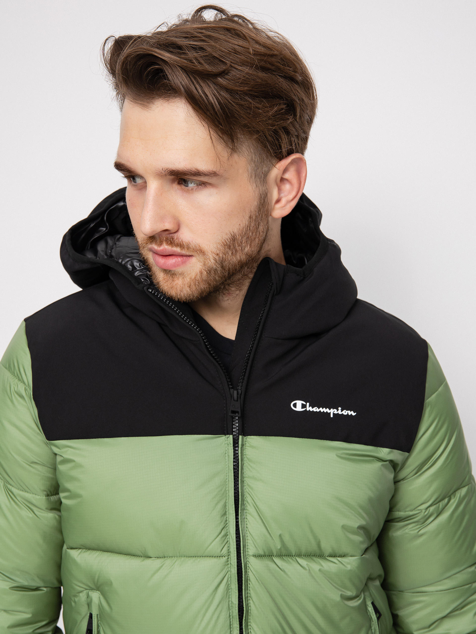 Champion Legacy Hooded Jacket 218080 Jacke (sgr/nbk)