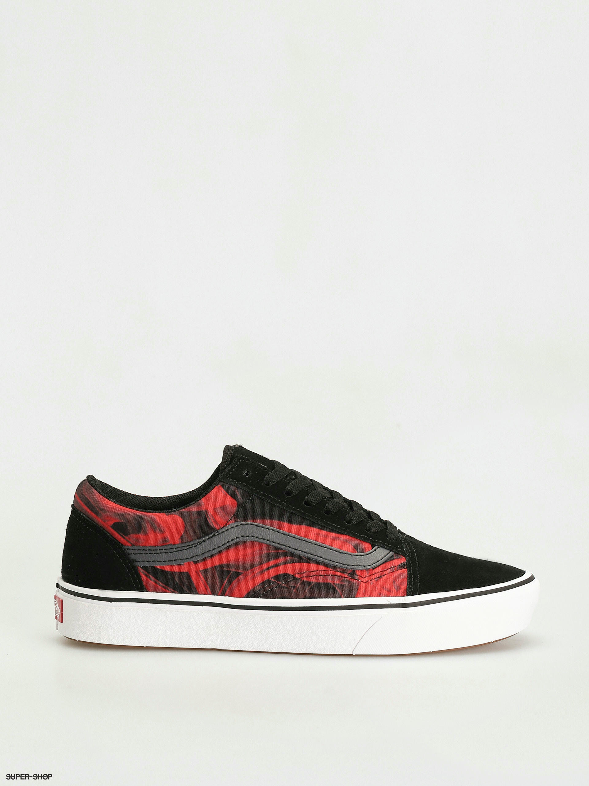 Dark red vans on sale shoes