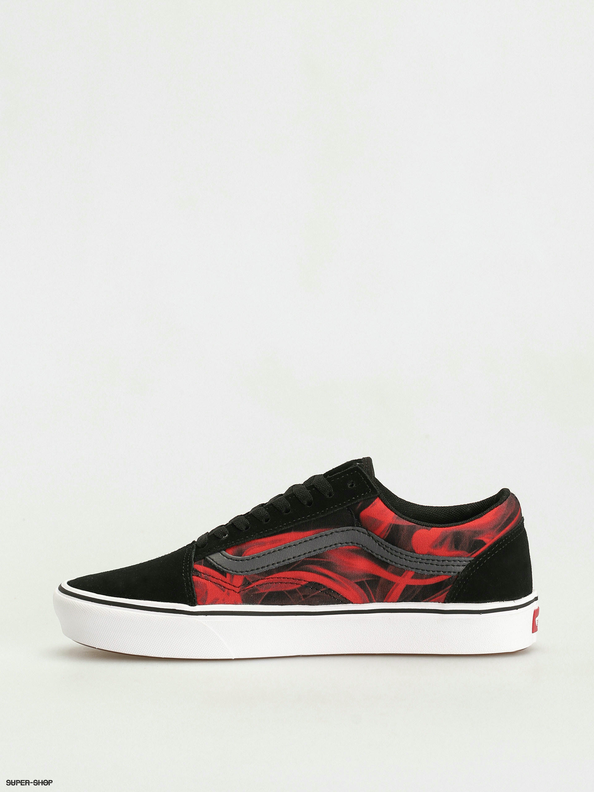 Vans old skool racing hotsell red black