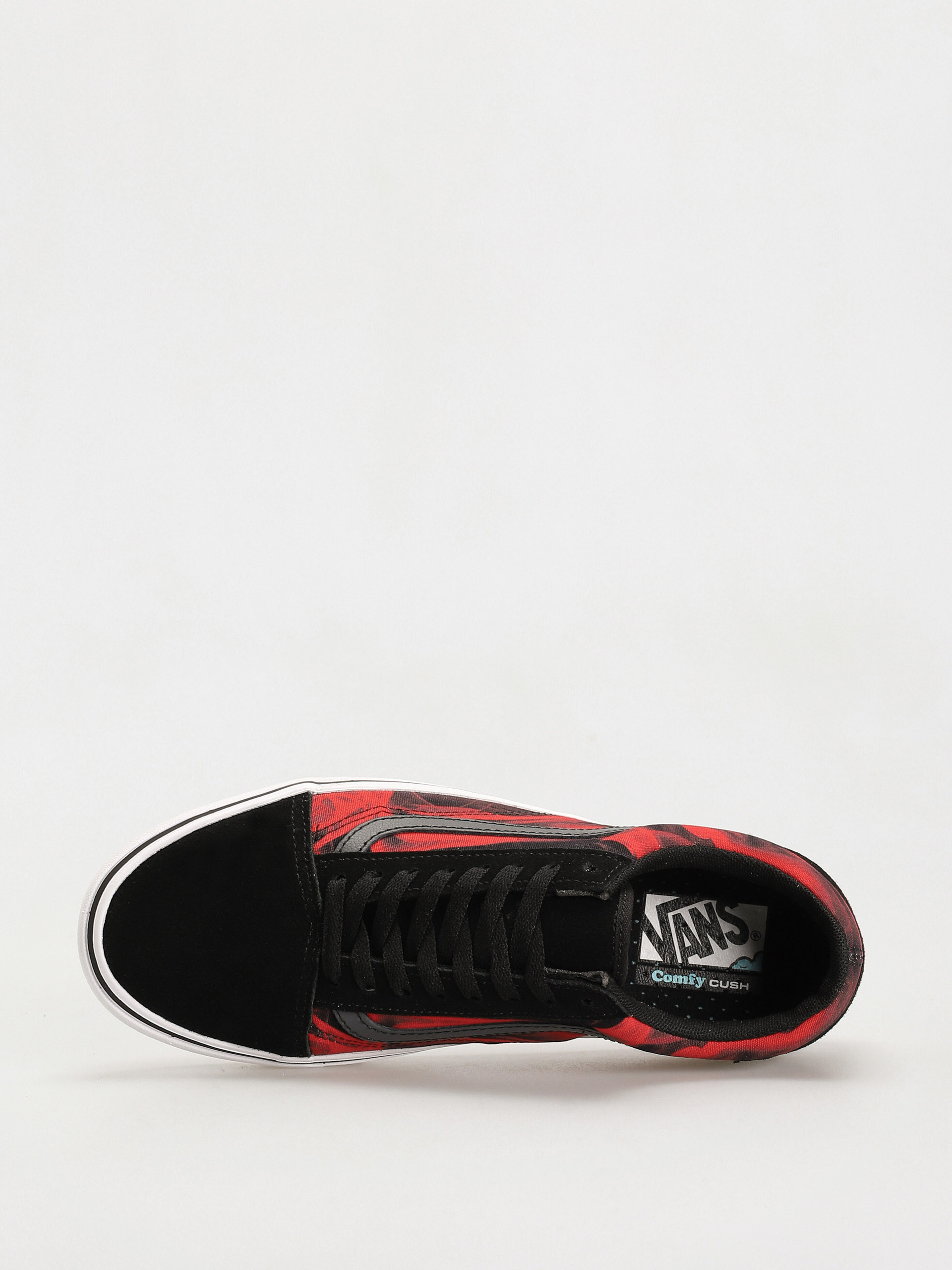Vans Comfycush Old Skool Shoes (after dark black/red)