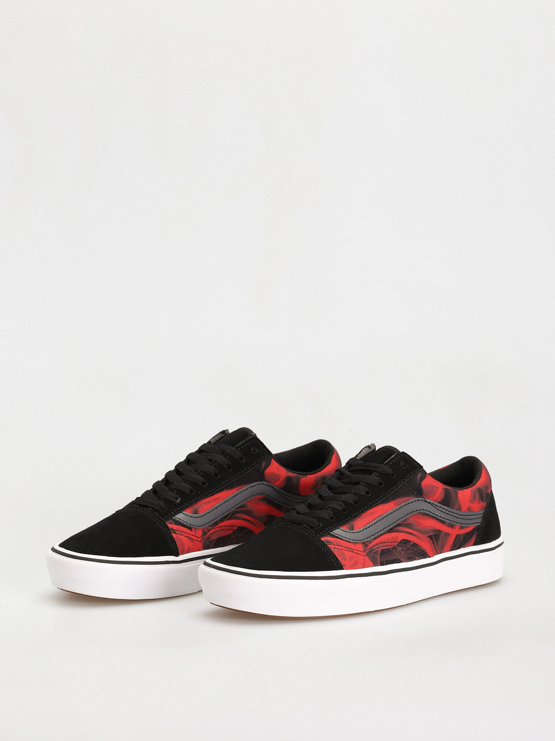 Vans Comfycush Old Skool Shoes (after dark black/red)