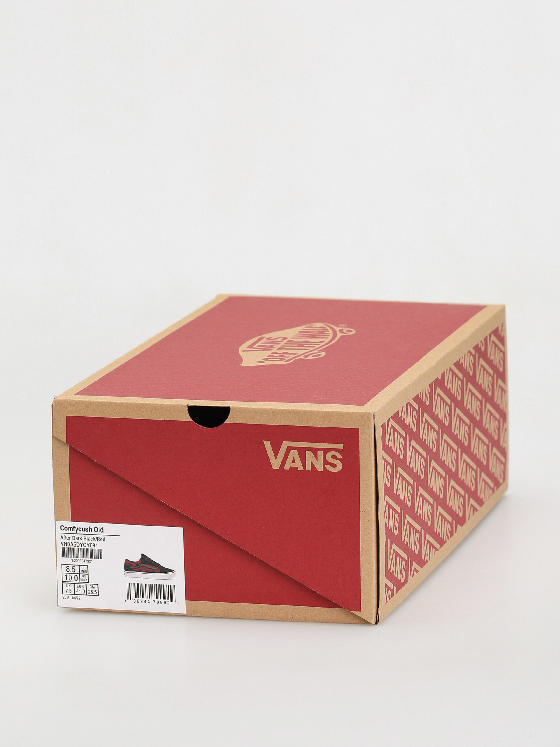 Vans Comfycush Old Skool Shoes (after dark black/red)