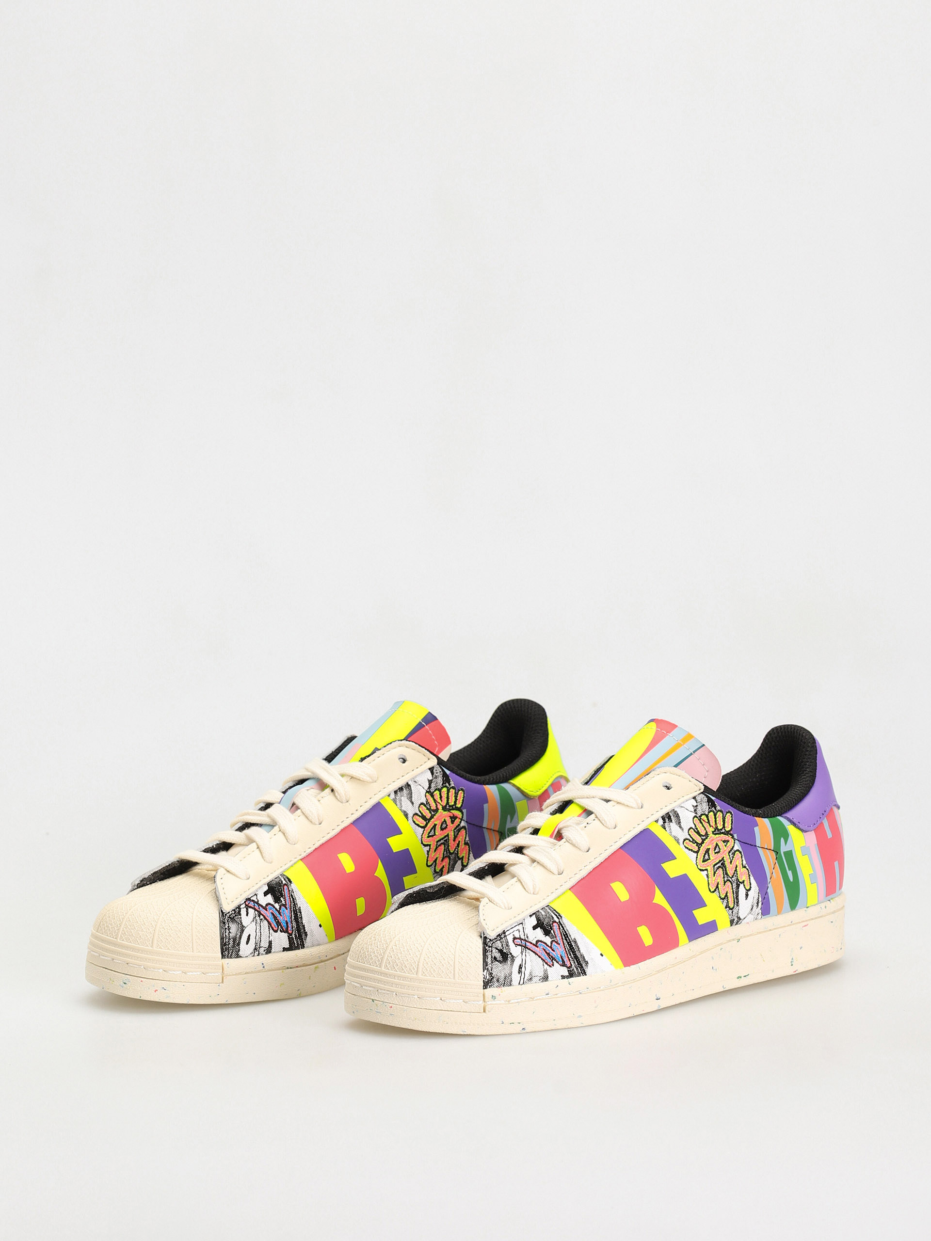 adidas Originals Superstar Pride Shoes (cwhite/cwhite/cblack)