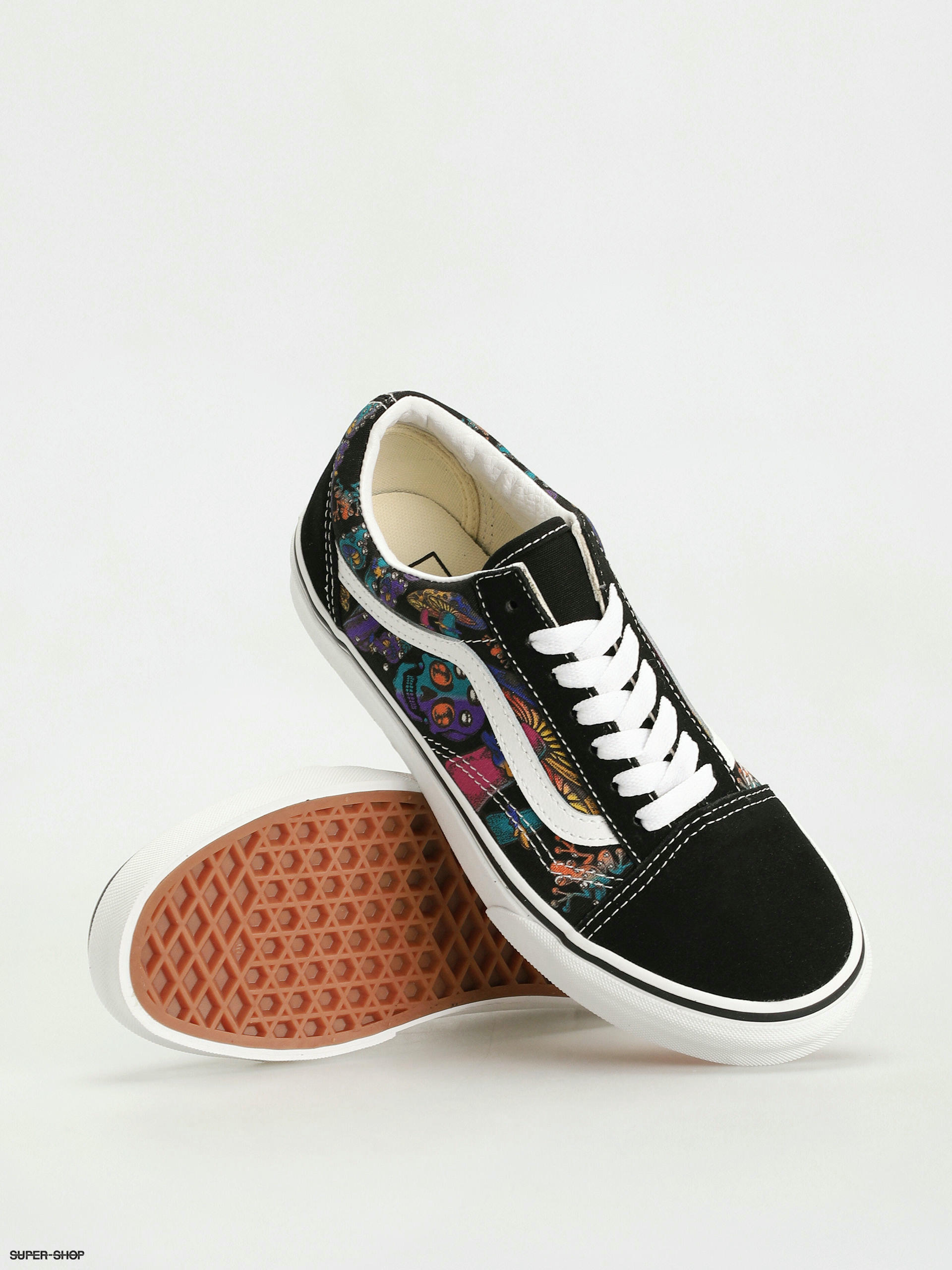 Black and best sale multicolor vans