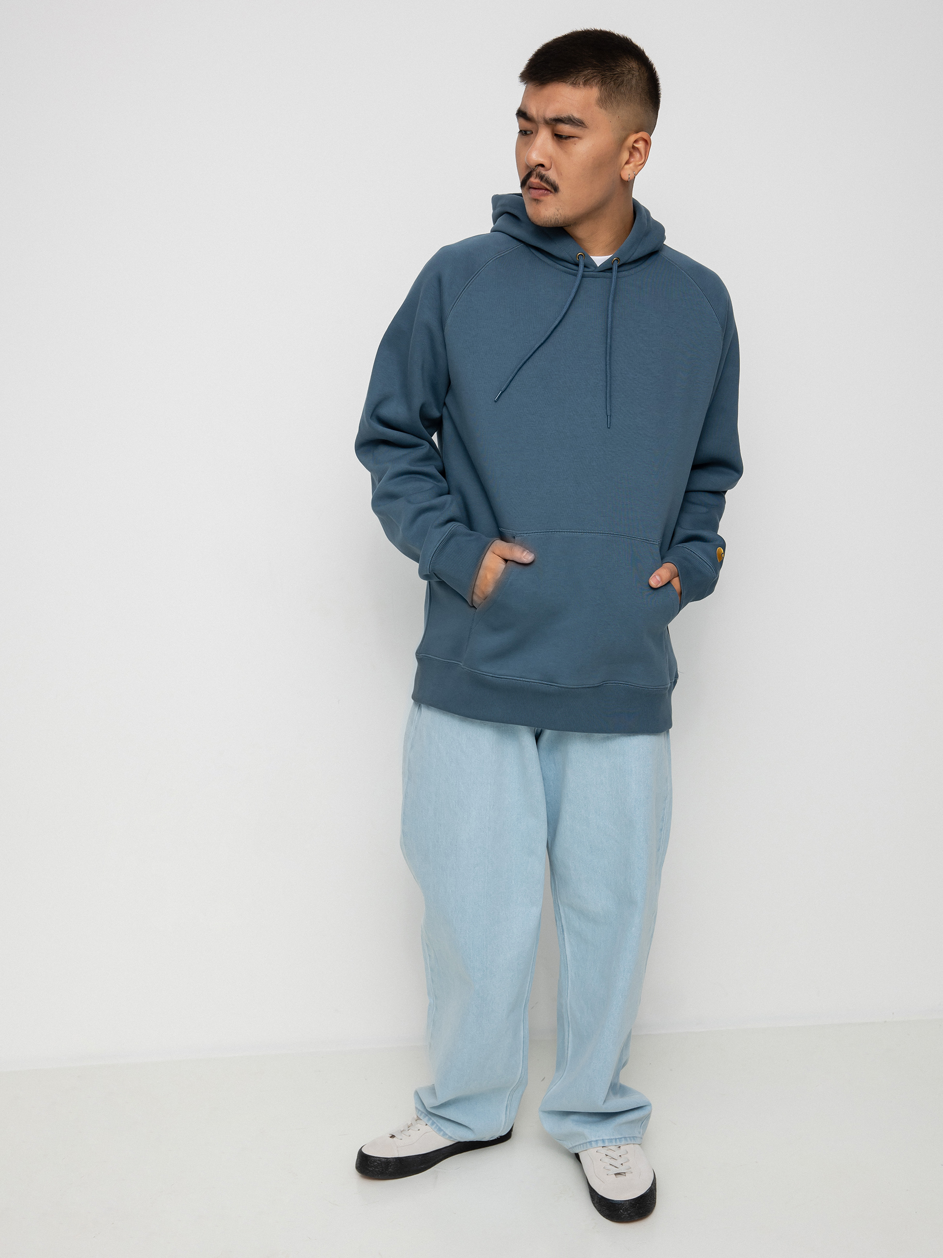 Carhartt WIP Chase HD Hoodie blue (storm blue/gold)