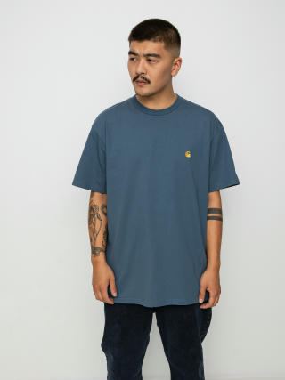 Carhartt WIP Chase T-shirt (storm blue/gold)