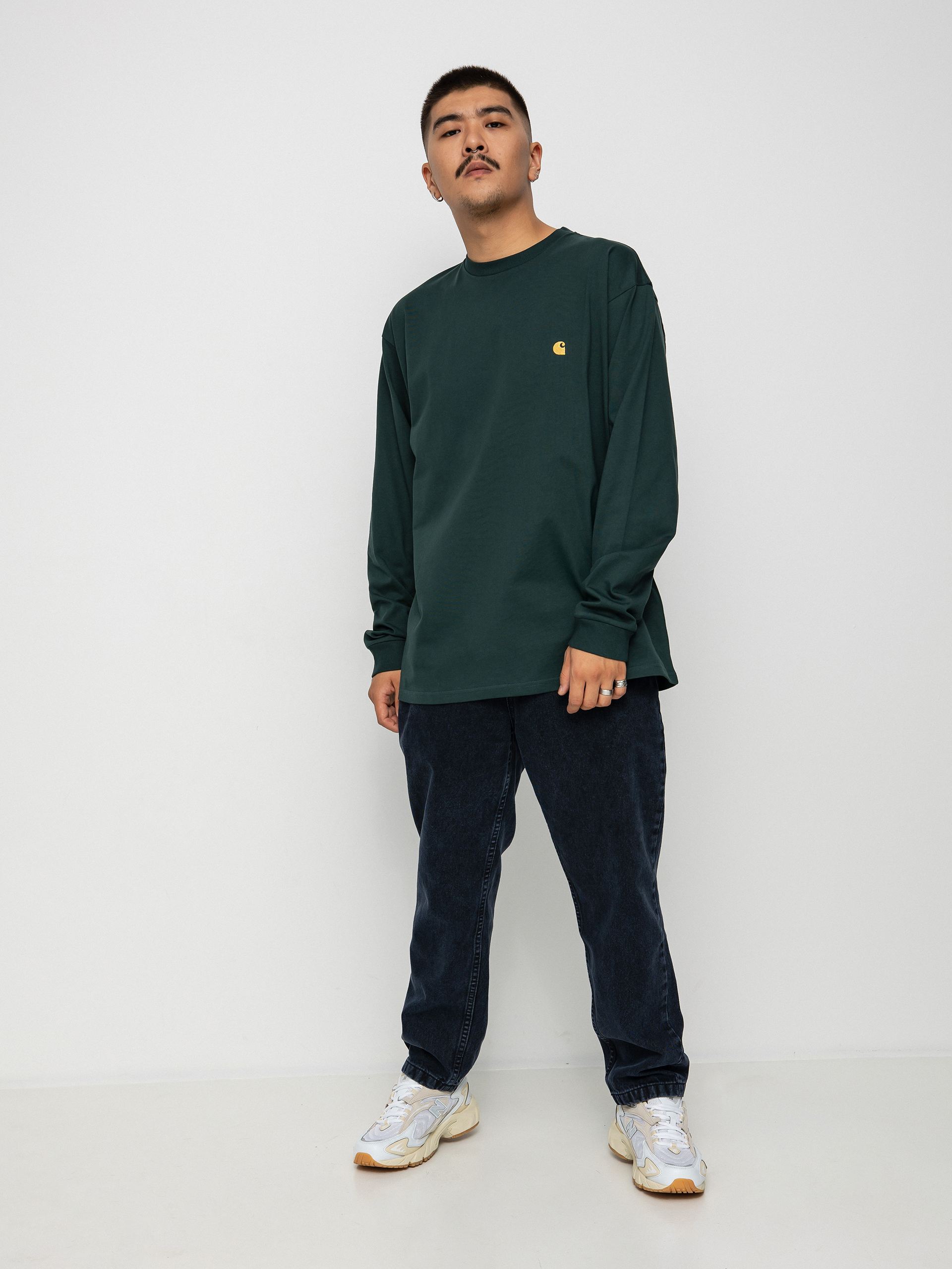 Carhartt WIP Chase Longsleeve (juniper/gold)