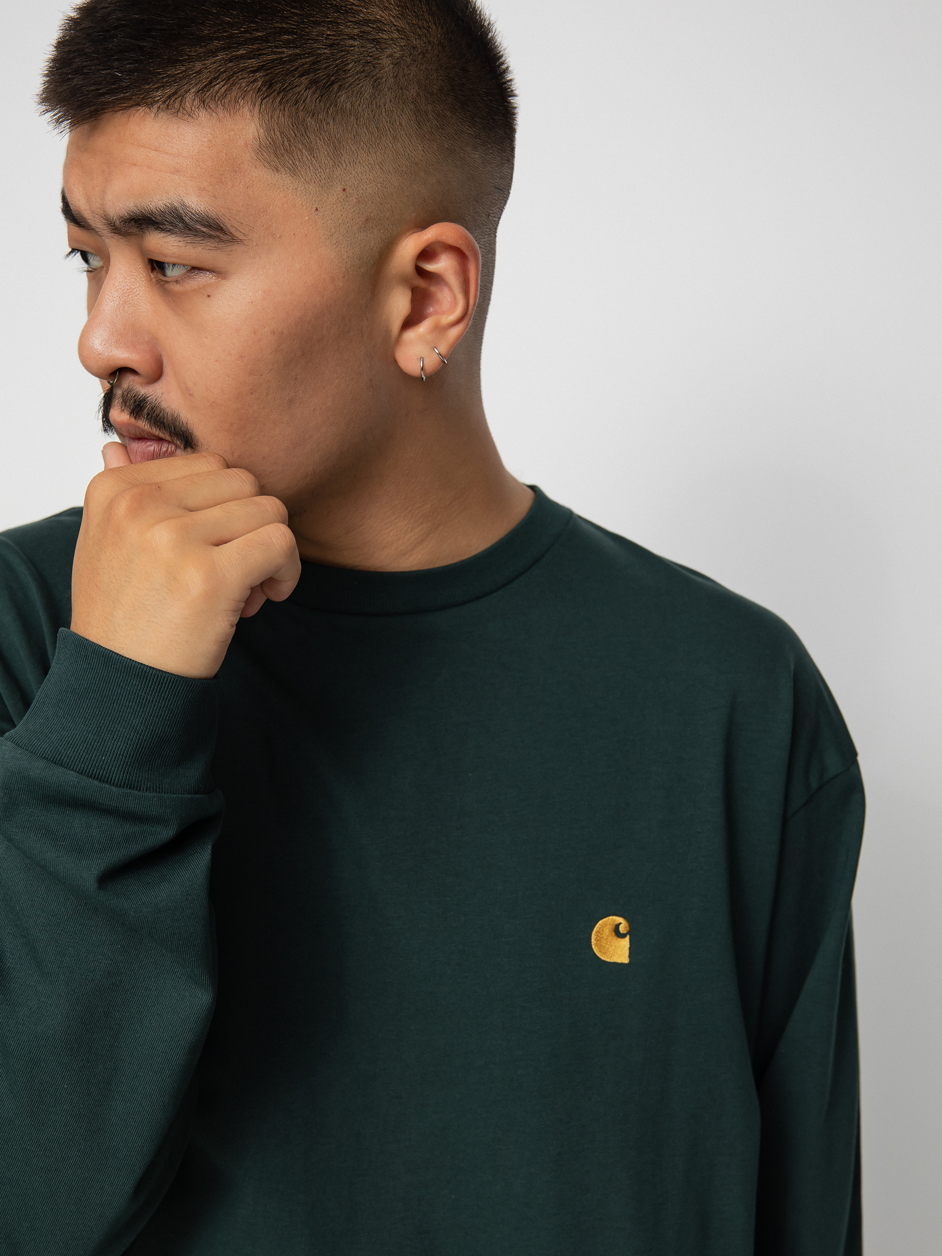 Carhartt WIP Chase Longsleeve (juniper/gold)