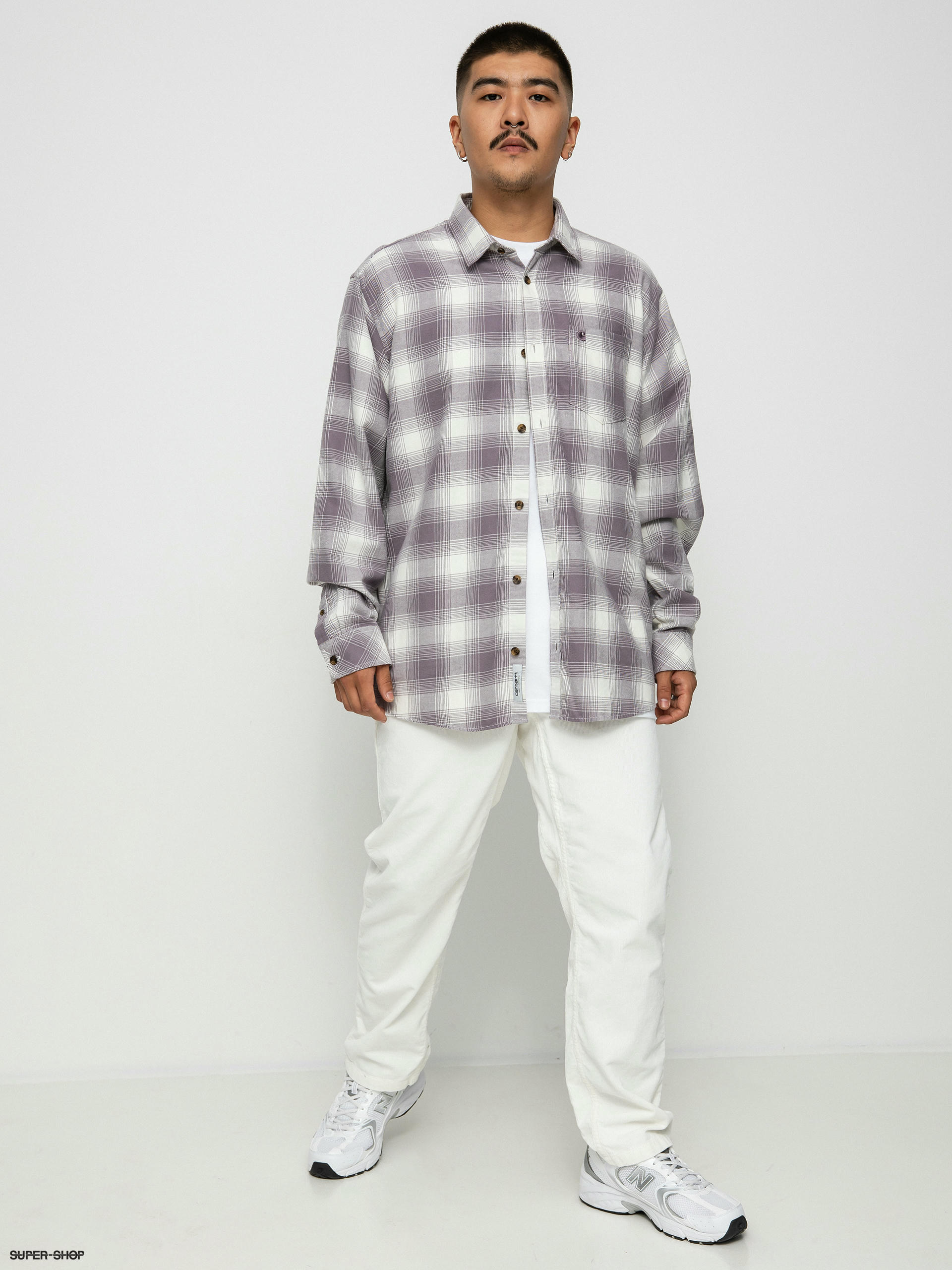 Carhartt WIP Deaver Shirt (deaver check/misty thistle)