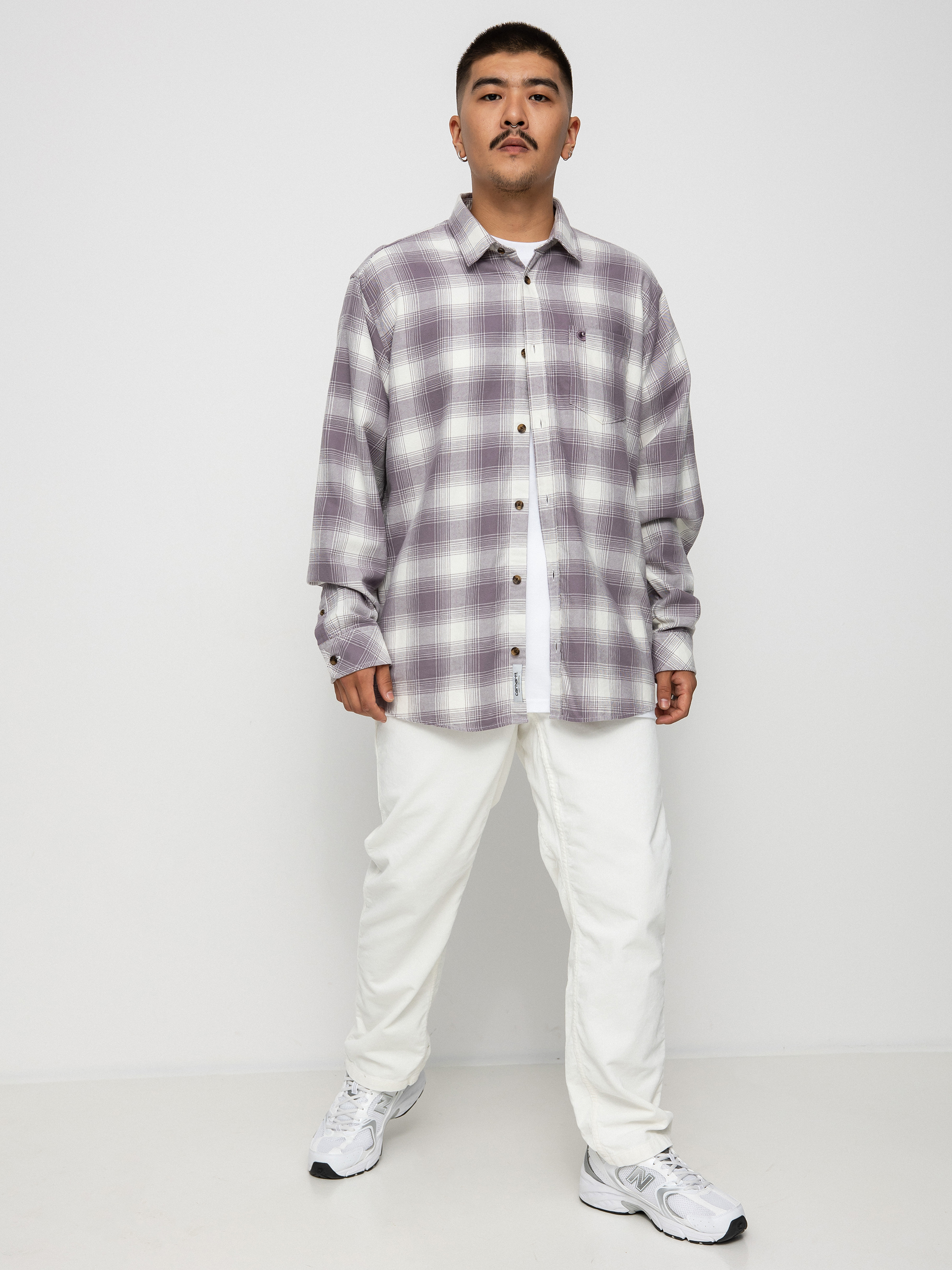 Carhartt WIP Deaver Shirt (deaver check/misty thistle)