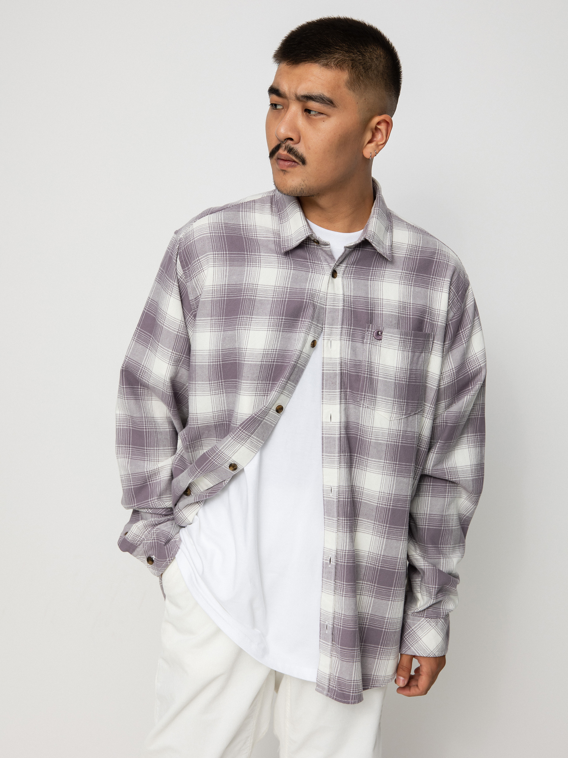 Carhartt WIP Deaver Shirt (deaver check/misty thistle)