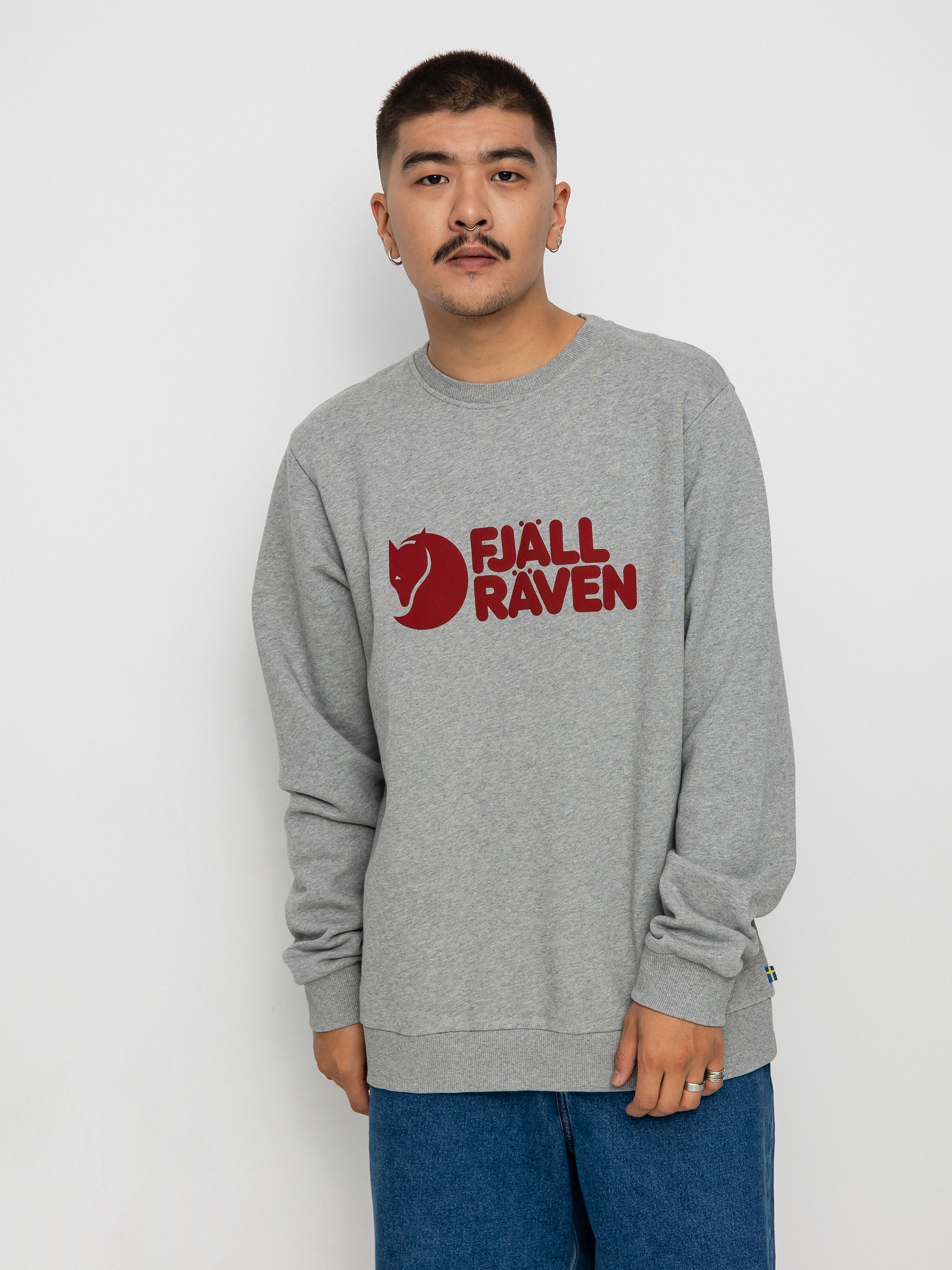 Fjallraven Logo Sweatshirt (grey/melange)