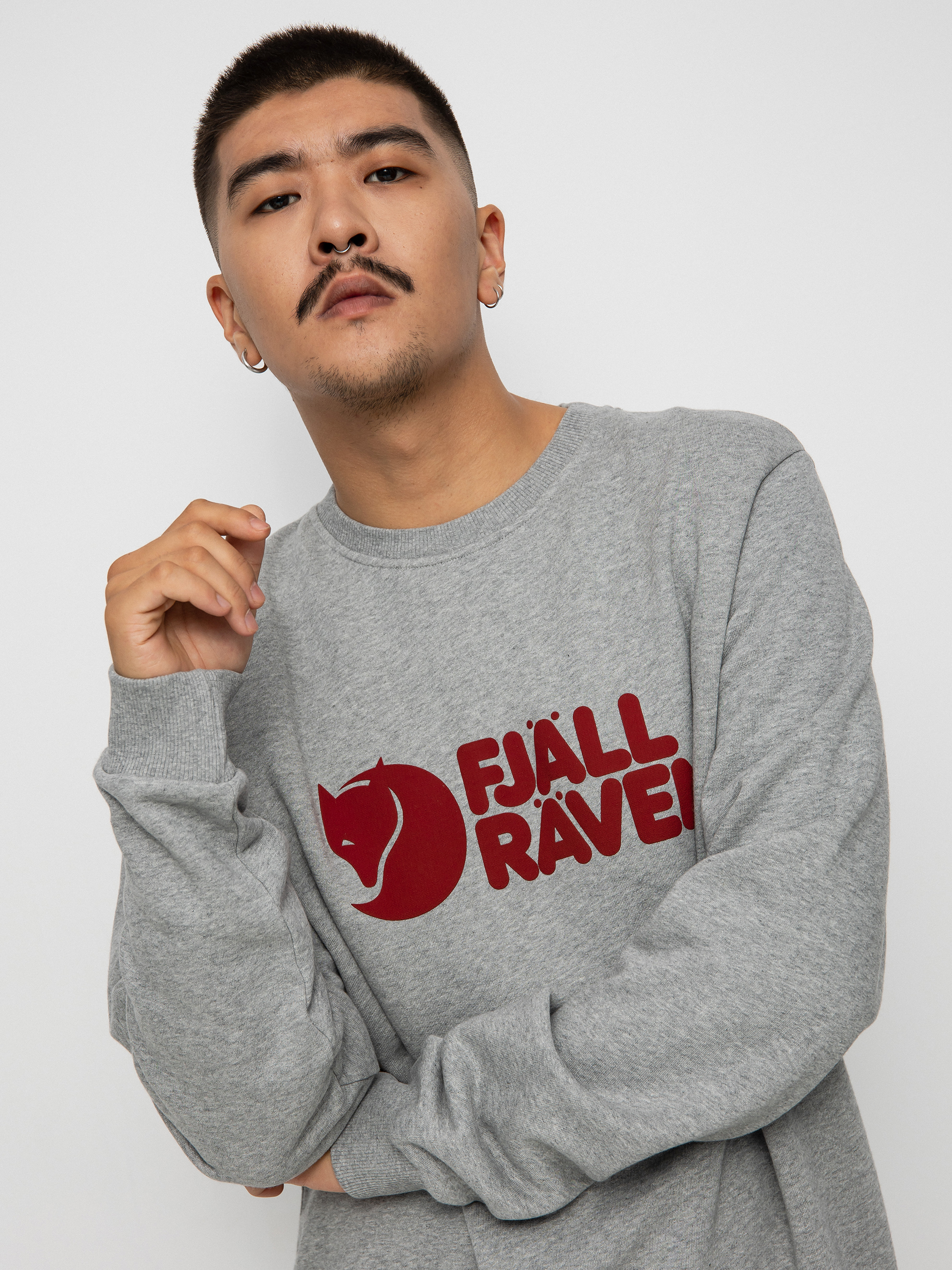 Fjallraven Logo Sweatshirt (grey/melange)