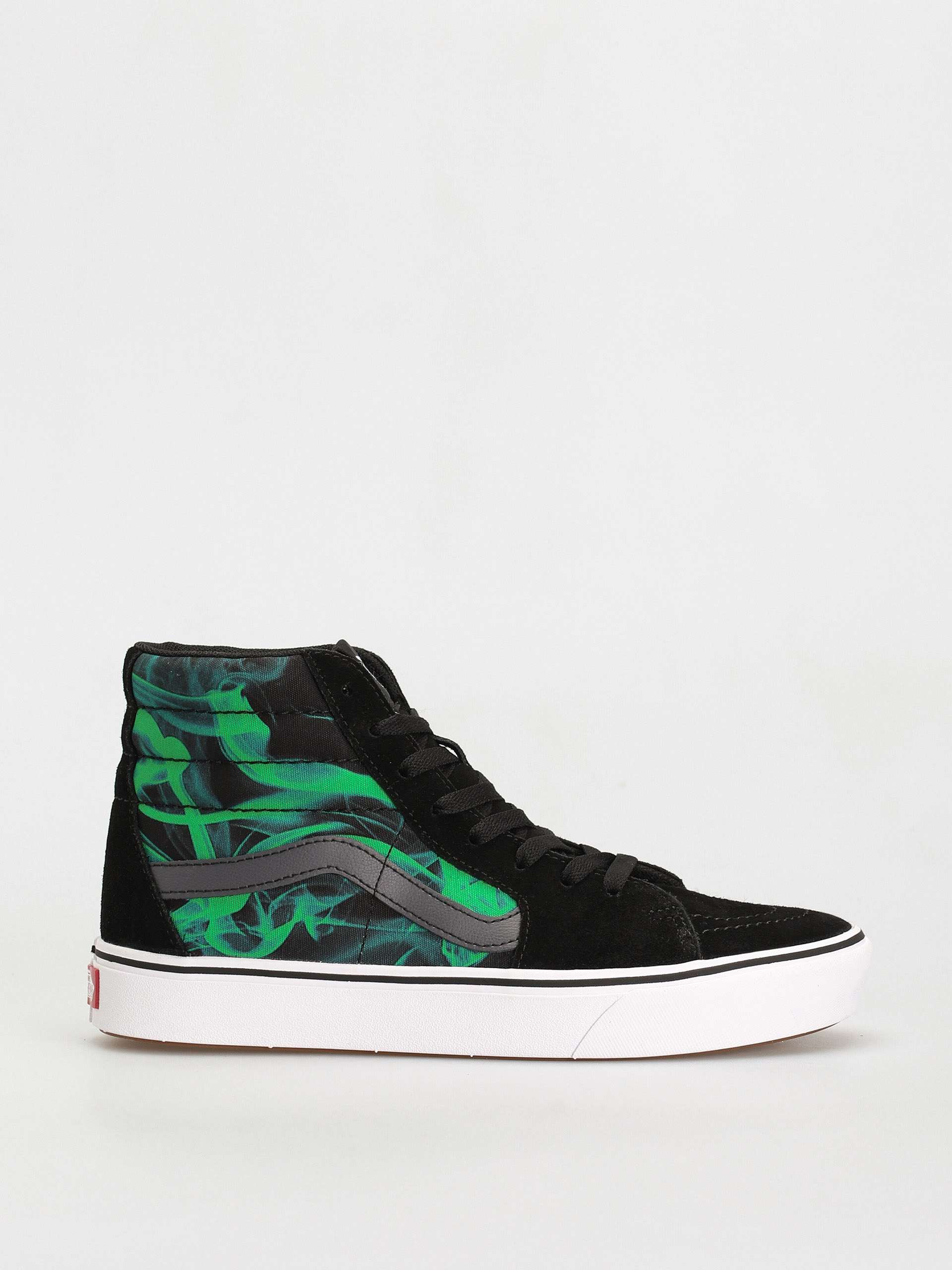 Vans Comfycush Sk8 Hi Shoes (after dark black/green)
