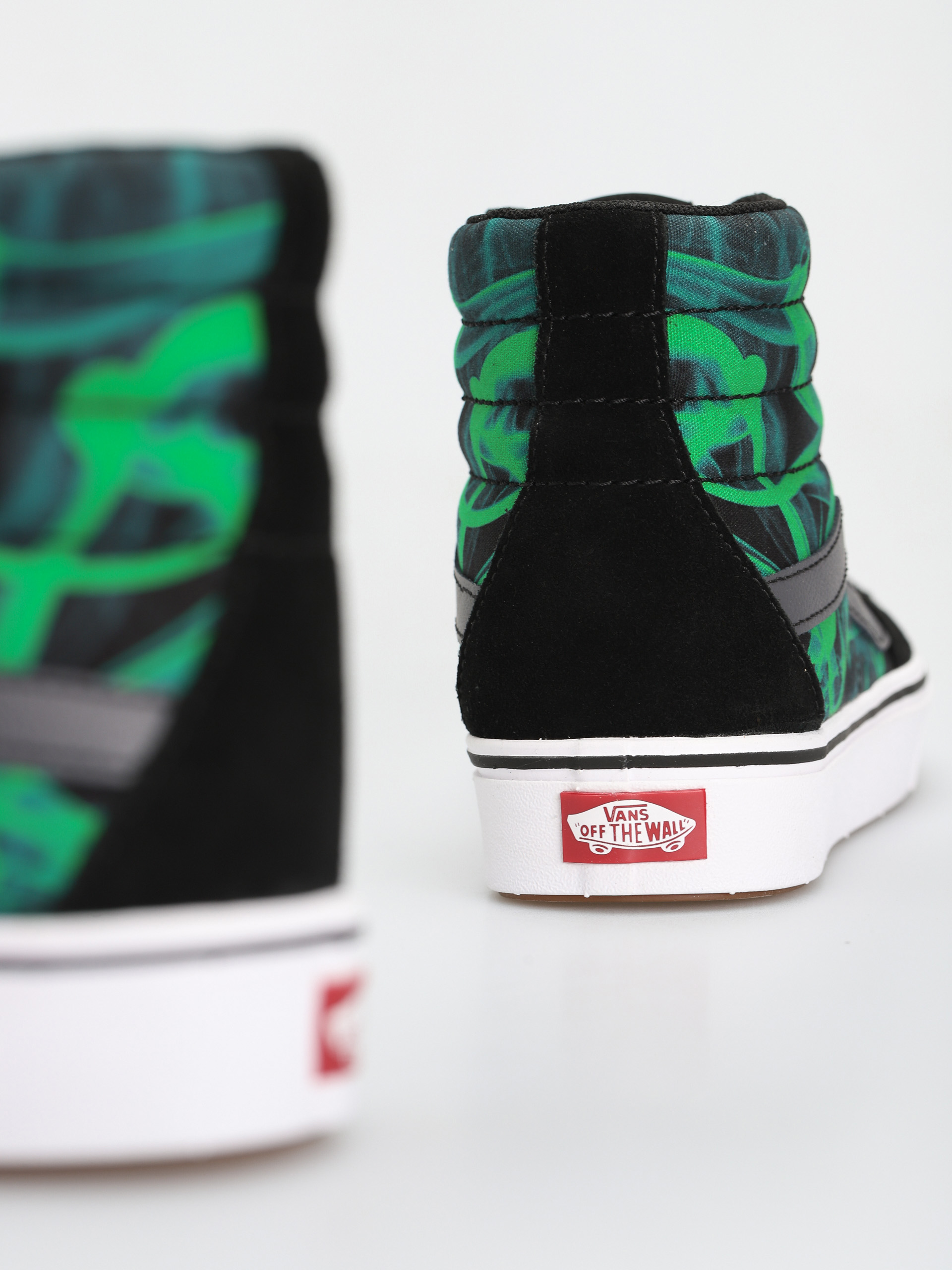 Vans Comfycush Sk8 Hi Shoes (after dark black/green)