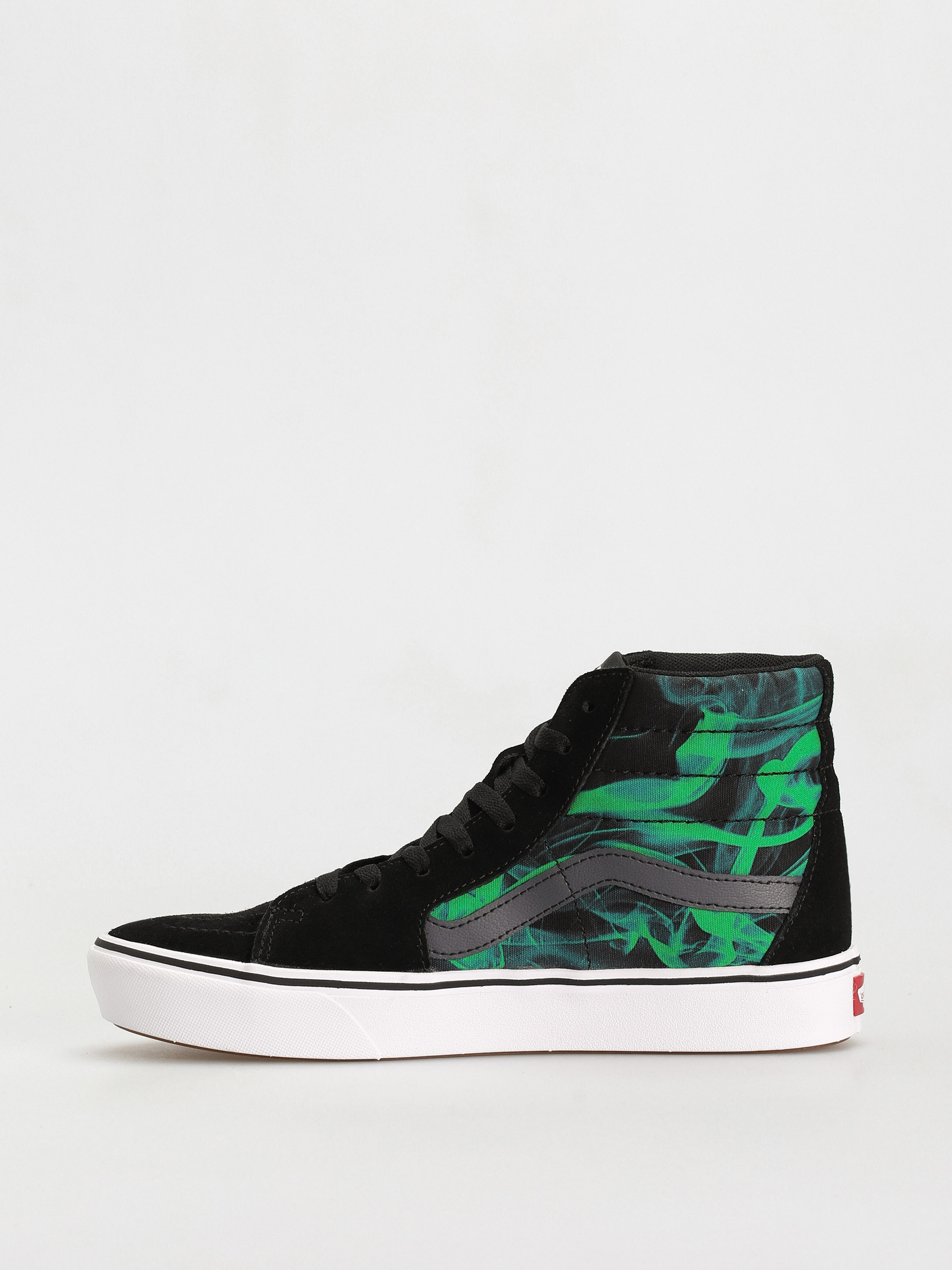 Vans Comfycush Sk8 Hi Shoes (after dark black/green)