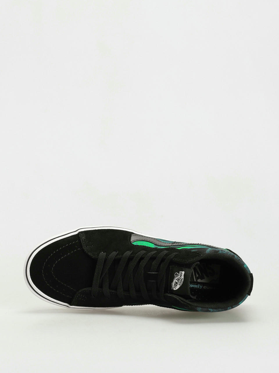 VANS Sk8-Hi After Dark ComfyCush Men's Black Green Canvas Sneakers  VN0A7TNOYJ7