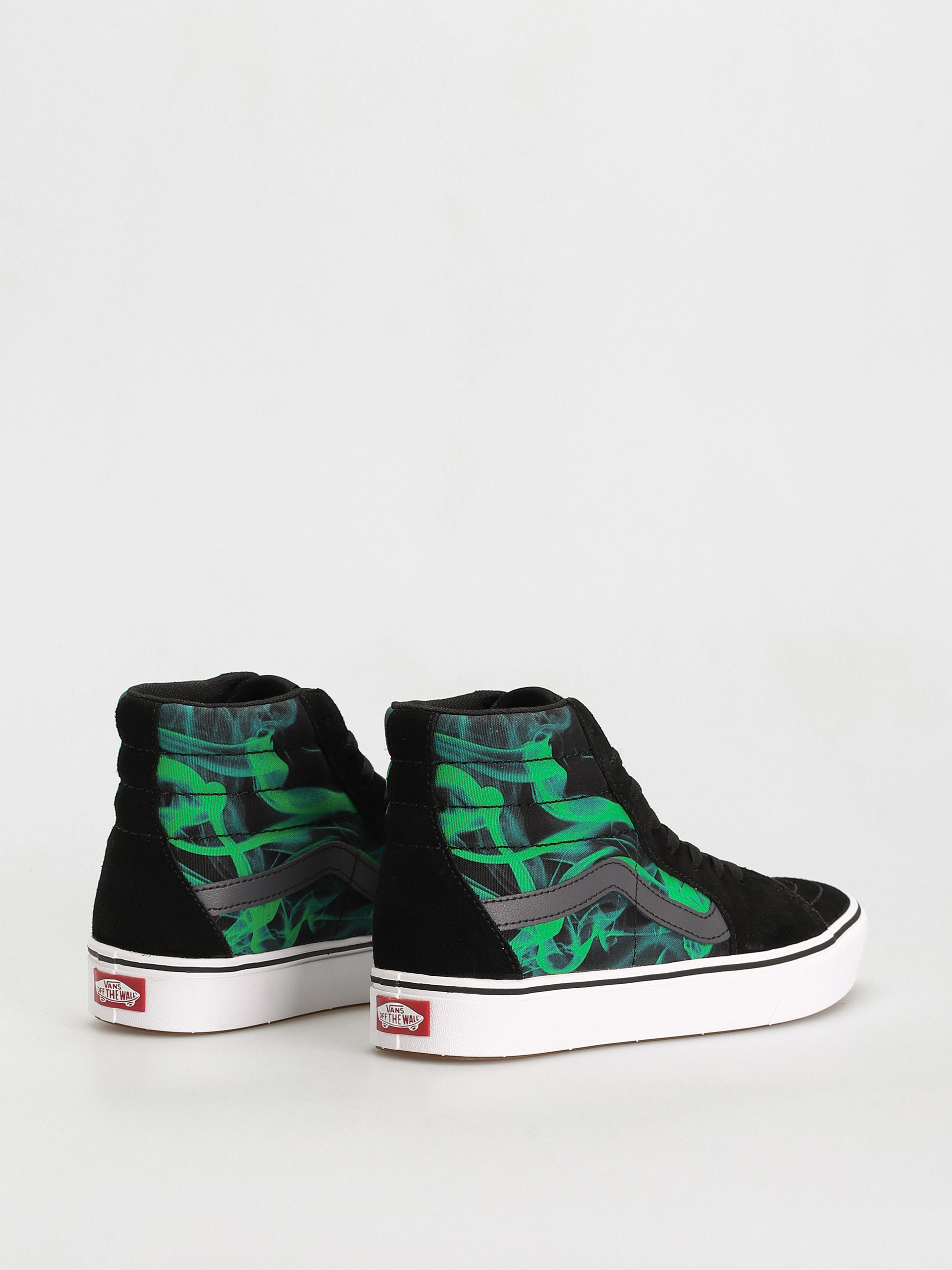 Vans Comfycush Sk8 Hi Shoes (after dark black/green)