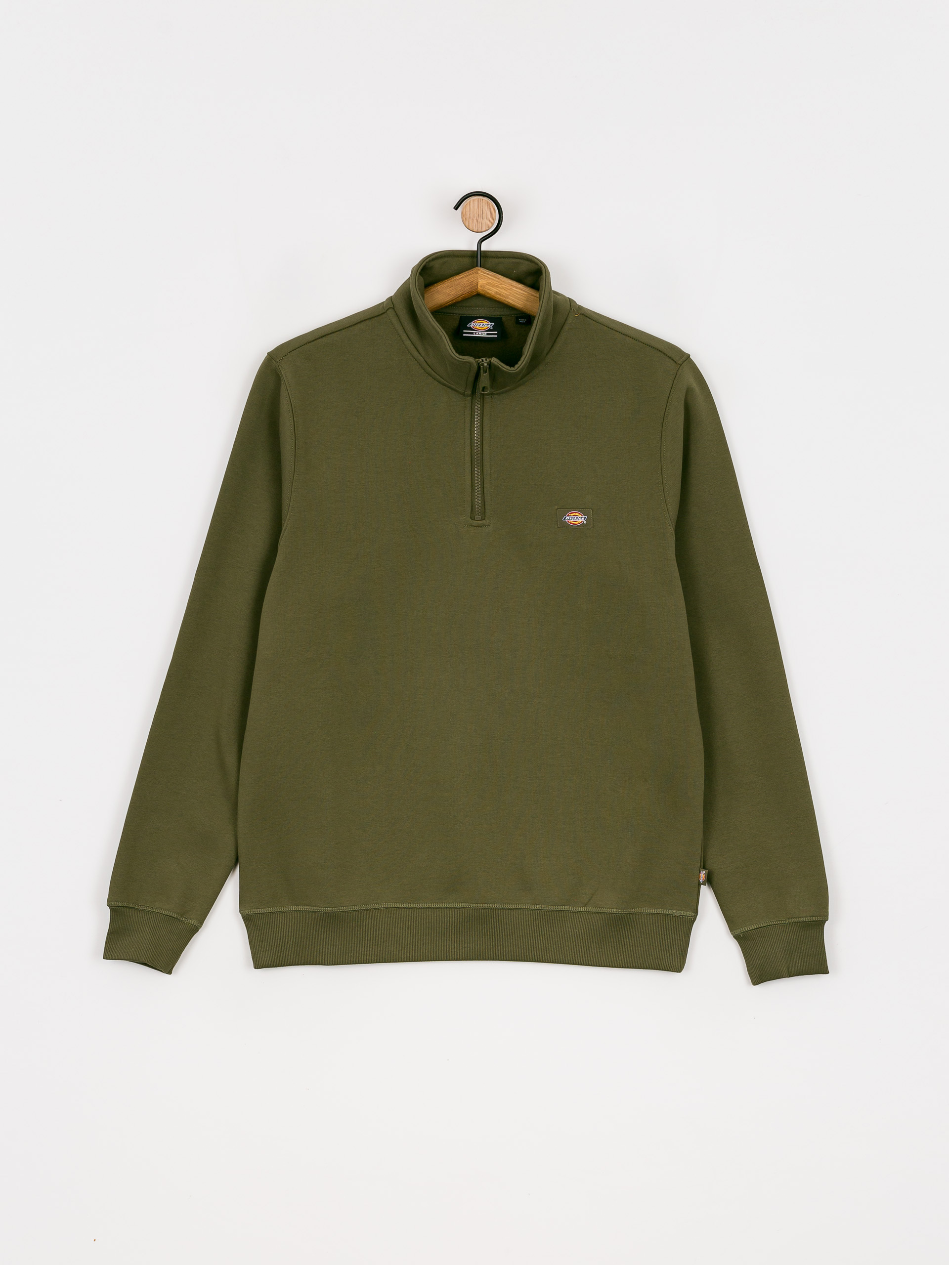Dickies Oakport Quarter Zip Sweatshirt (military green)