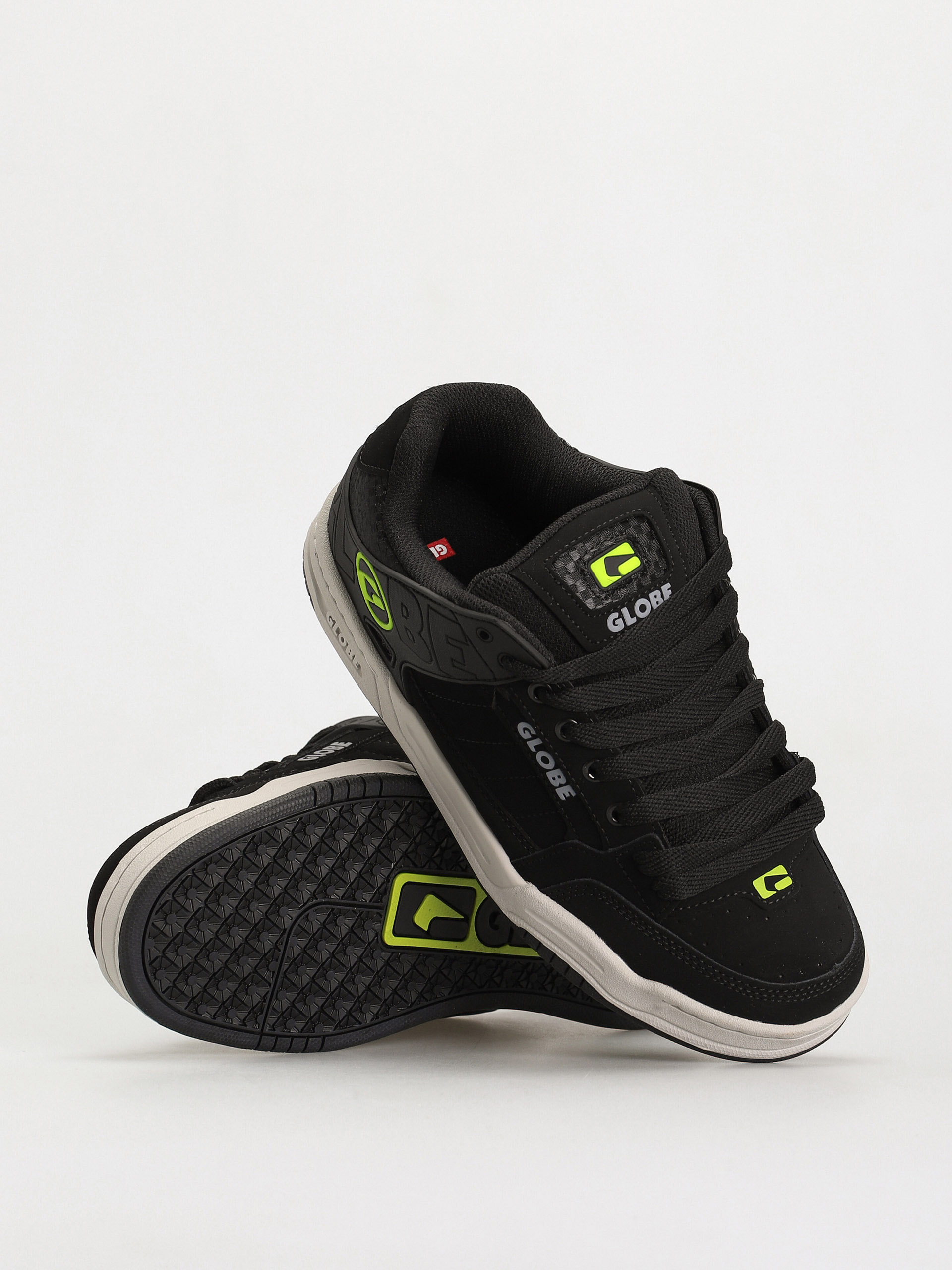 Globe Tilt Shoes (black/acid)