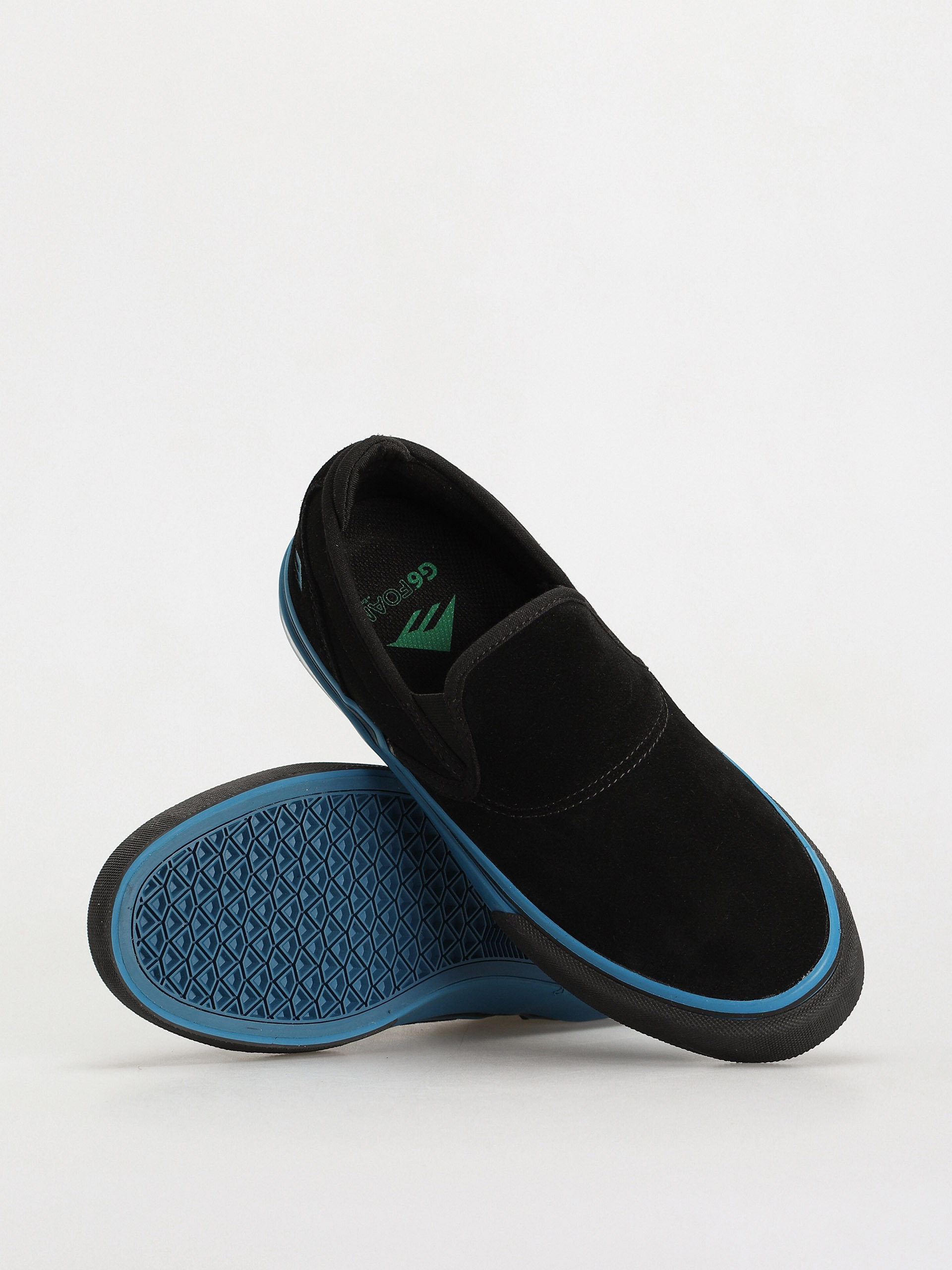 Emerica Wino G6 Slip On Shoes (black/blue/black)