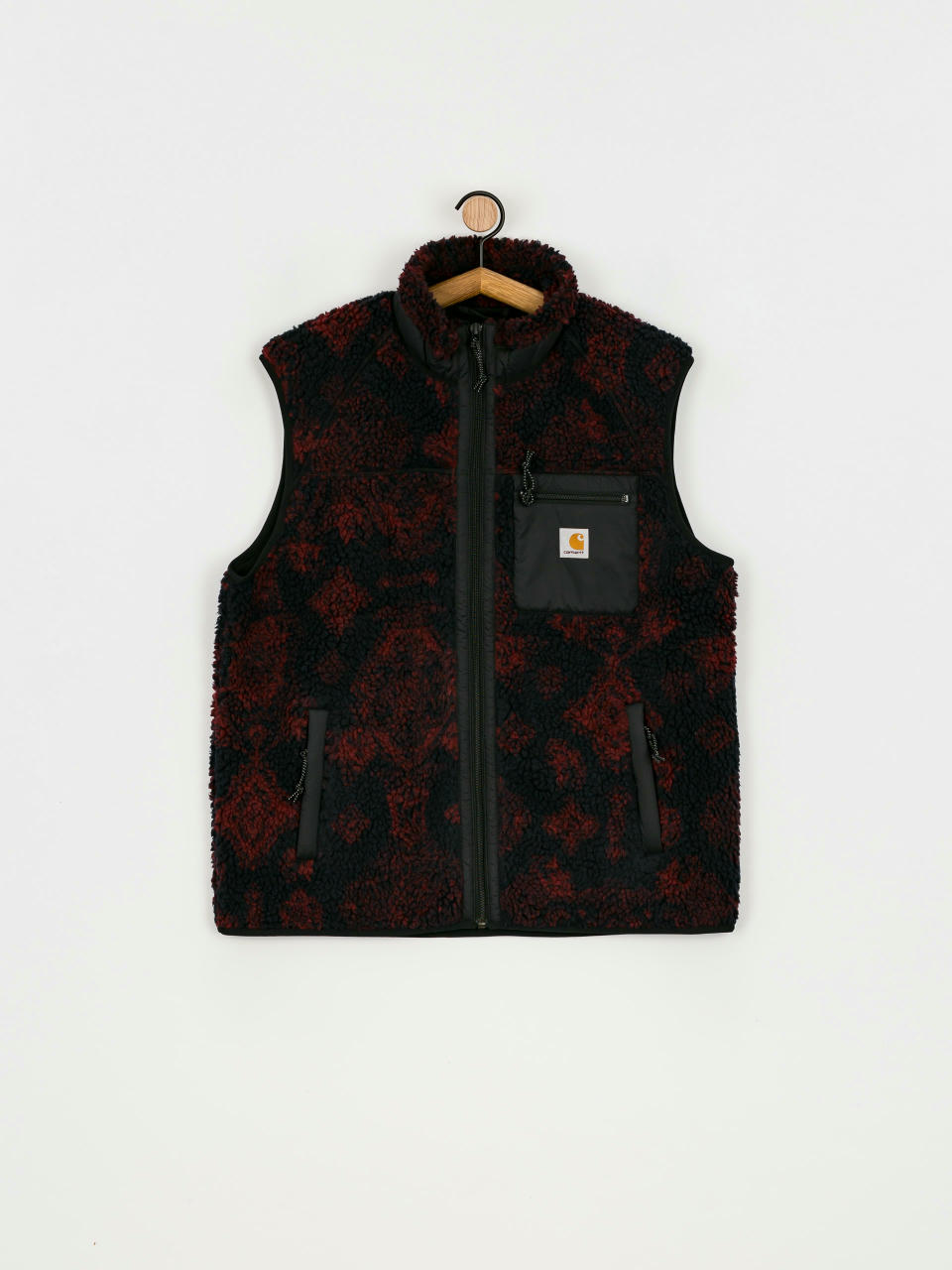 Carhartt WIP Prentis Vest Liner | Black / Black Baru Jacquard