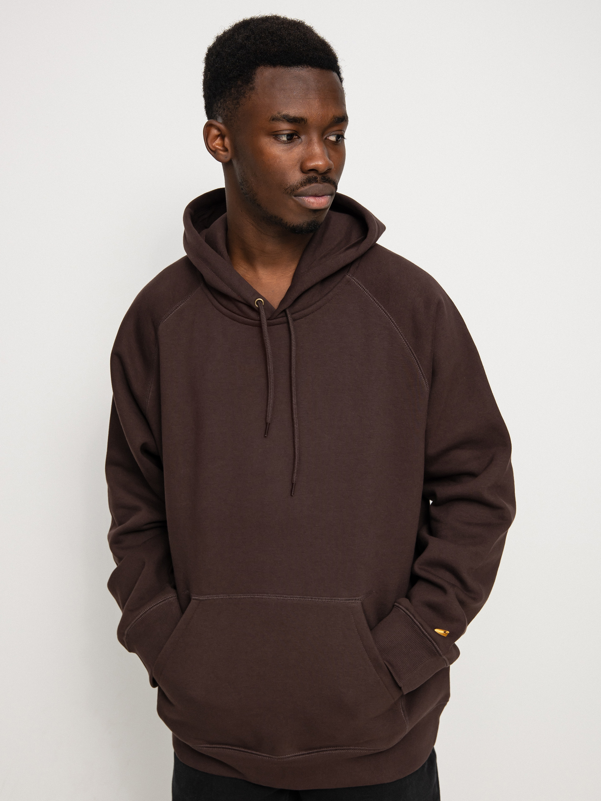 Carhartt WIP Chase HD Hoodie - brown (dark umber/gold)