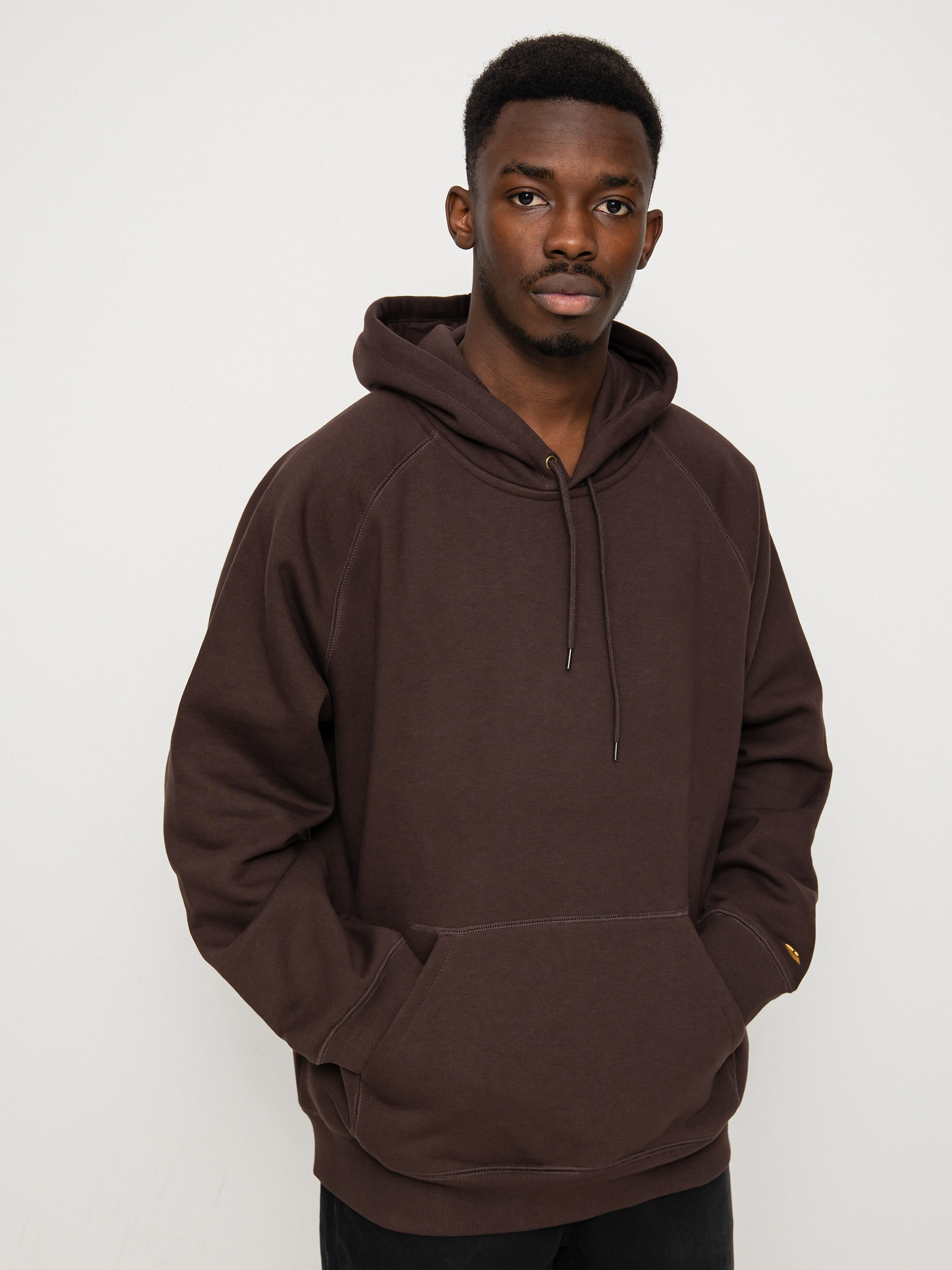 Carhartt WIP Chase HD Hoodie (dark umber/gold)