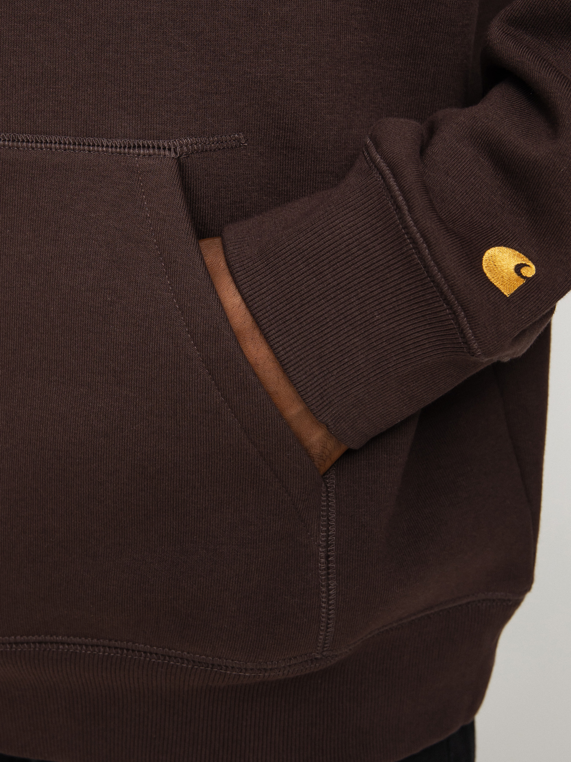 Carhartt WIP Chase HD Hoodie (dark umber/gold)