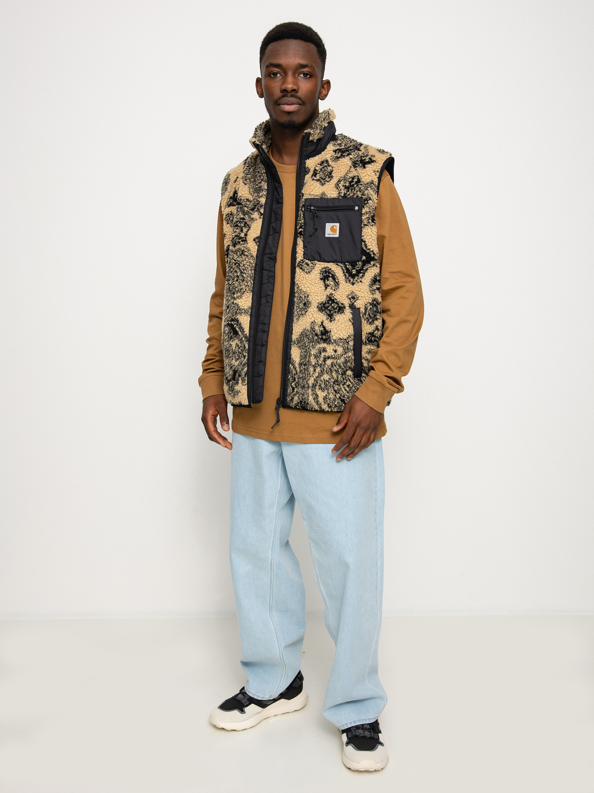 Carhartt WIP Prentis Liner Vest - brown (verse jacquard/dusty h 