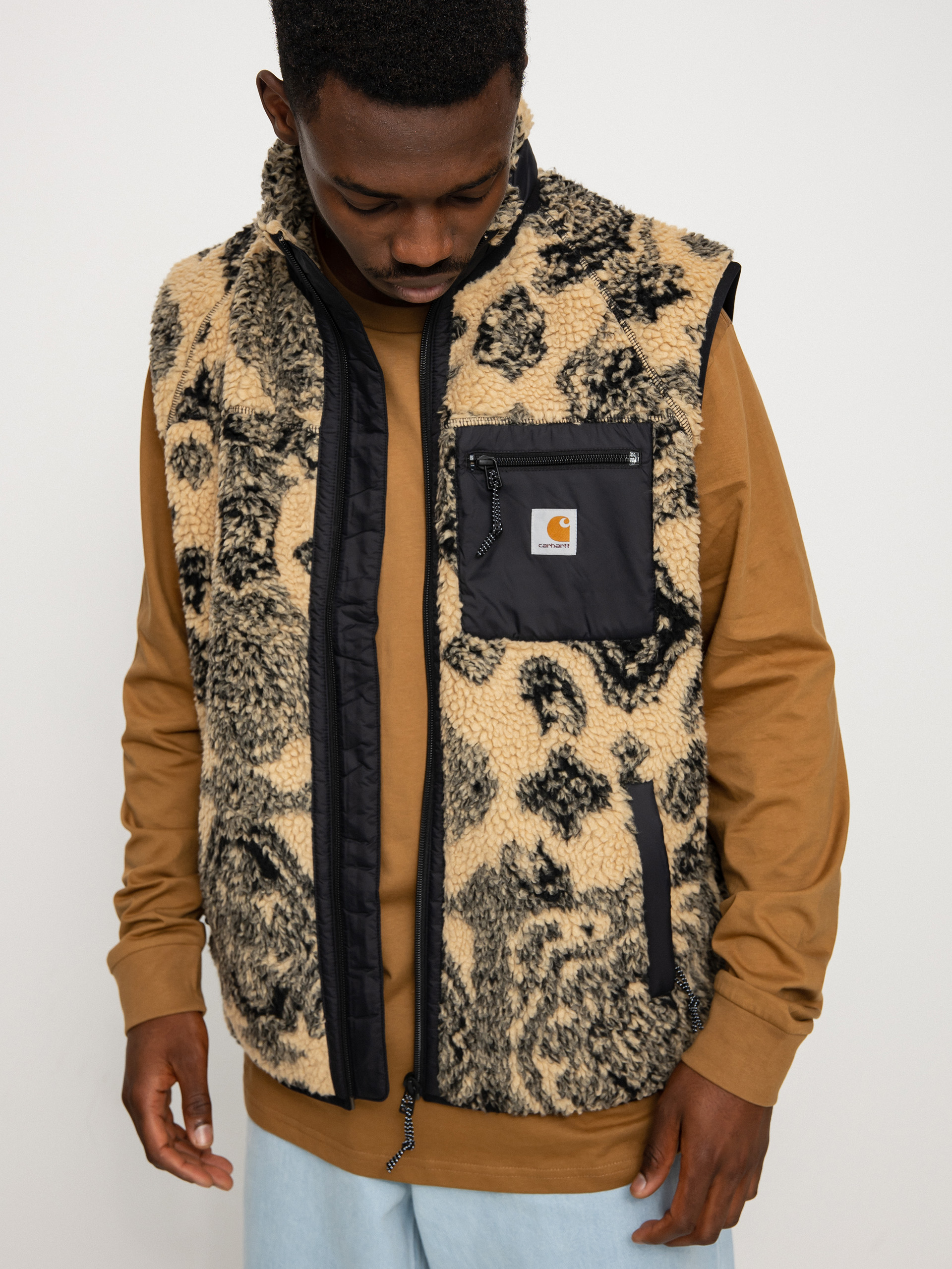 Carhartt WIP Prentis Liner Vest - brown (verse jacquard/dusty h 