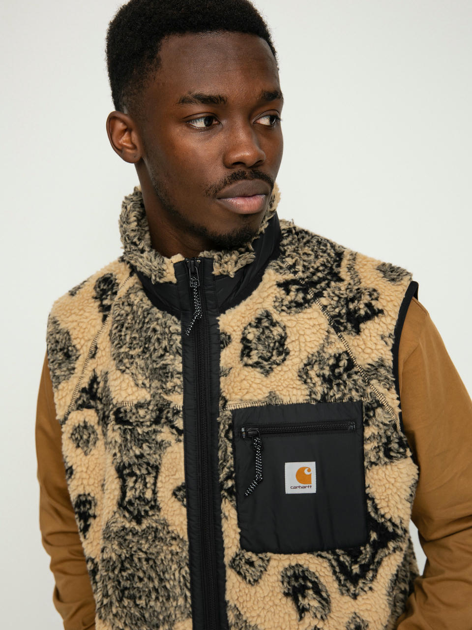 Carhartt WIP Prentis Liner Vest (verse jacquard/dusty h brown/soot/black)