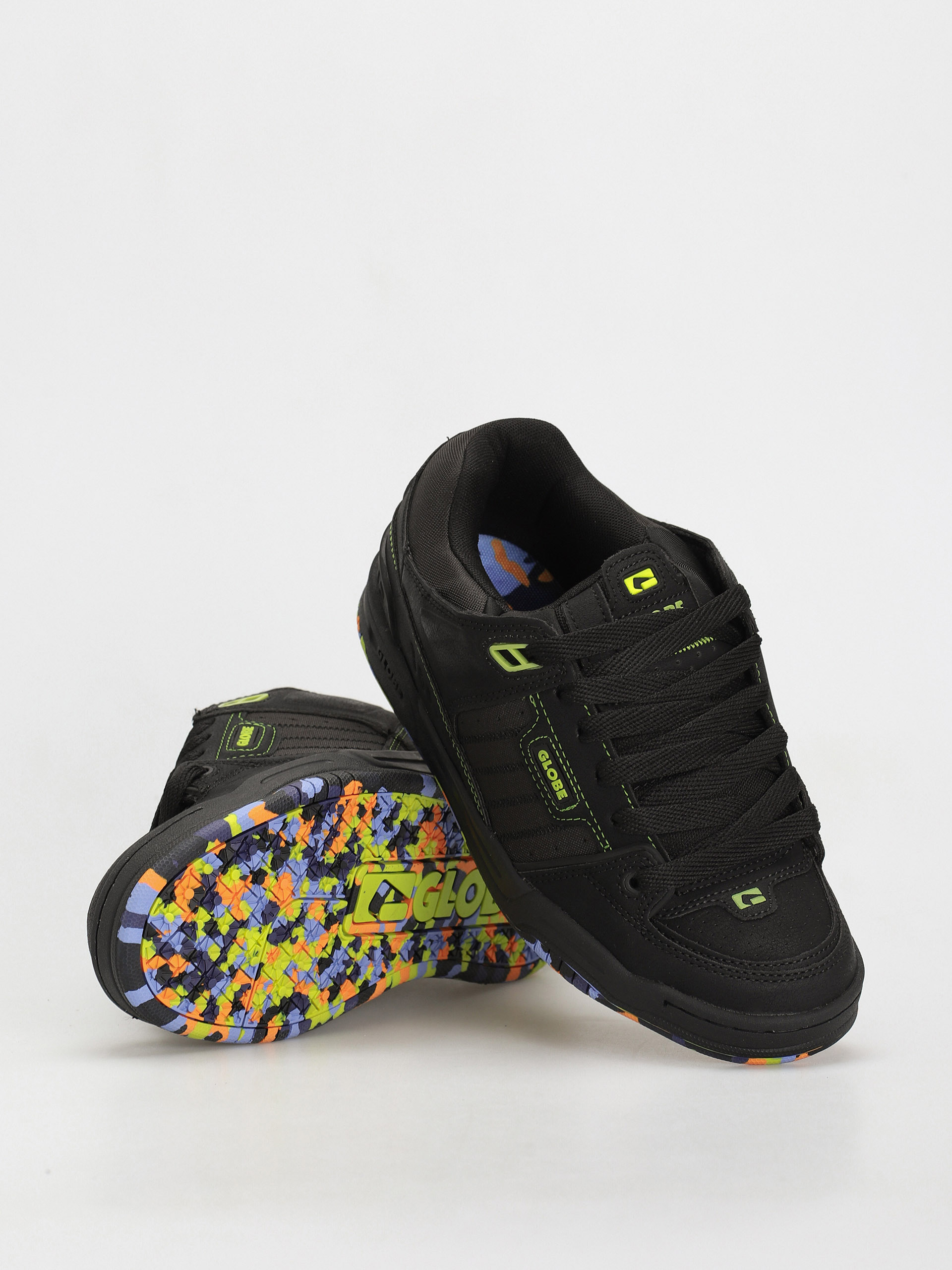 Globe Fusion Shoes (black/lime/mosaic)